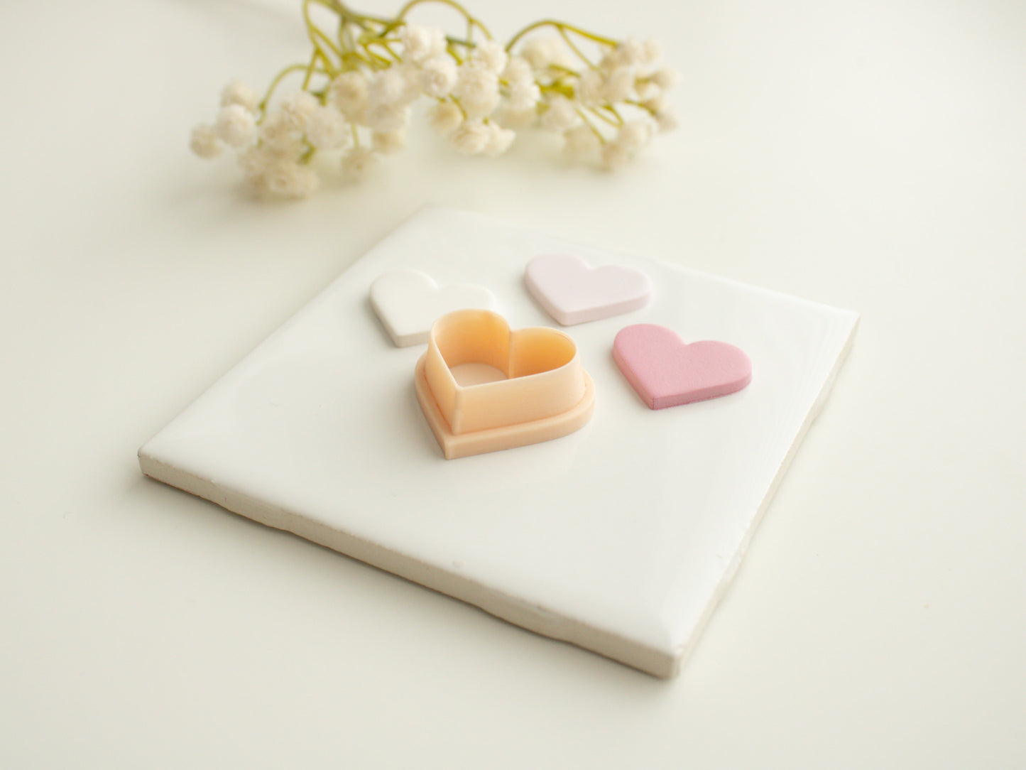 Heart Shape Set Clay Cutter | Heart Shape Polymer Clay Cutter Set for Valentine's Day Earrings DIY Romantic Jewelry and Wedding Crafts