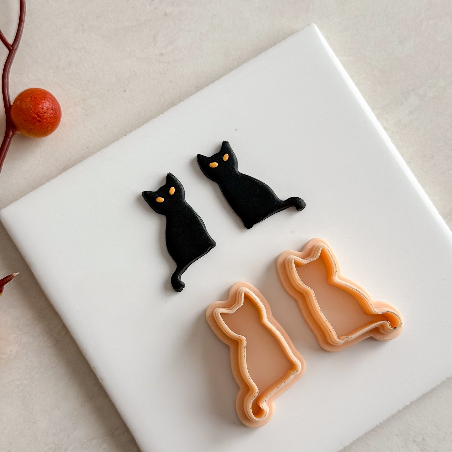 2025 Cat Shape | Cat Shape Spooky Polymer Clay Cutter Halloween Fall Animal Shapes
