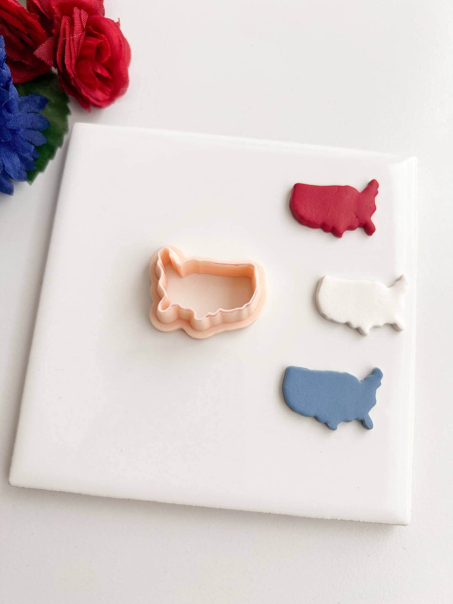 USA Outline Clay Cutter | USA Outline Polymer Clay Cutter for DIY American Earrings Fourth of July Jewelry and Handmade Patriotic Accessories