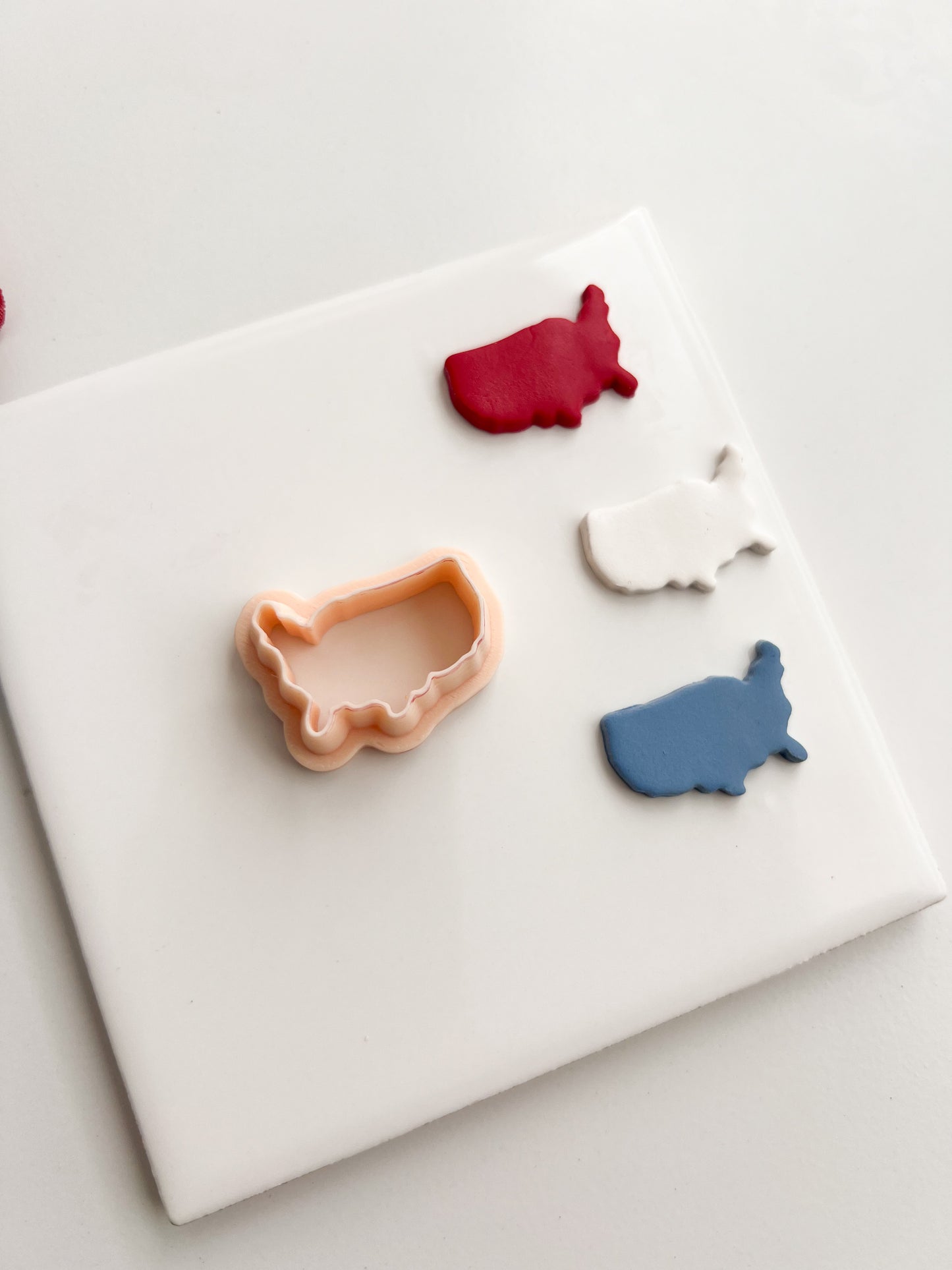 USA Outline Clay Cutter | USA Outline Polymer Clay Cutter for DIY American Earrings Fourth of July Jewelry and Handmade Patriotic Accessories