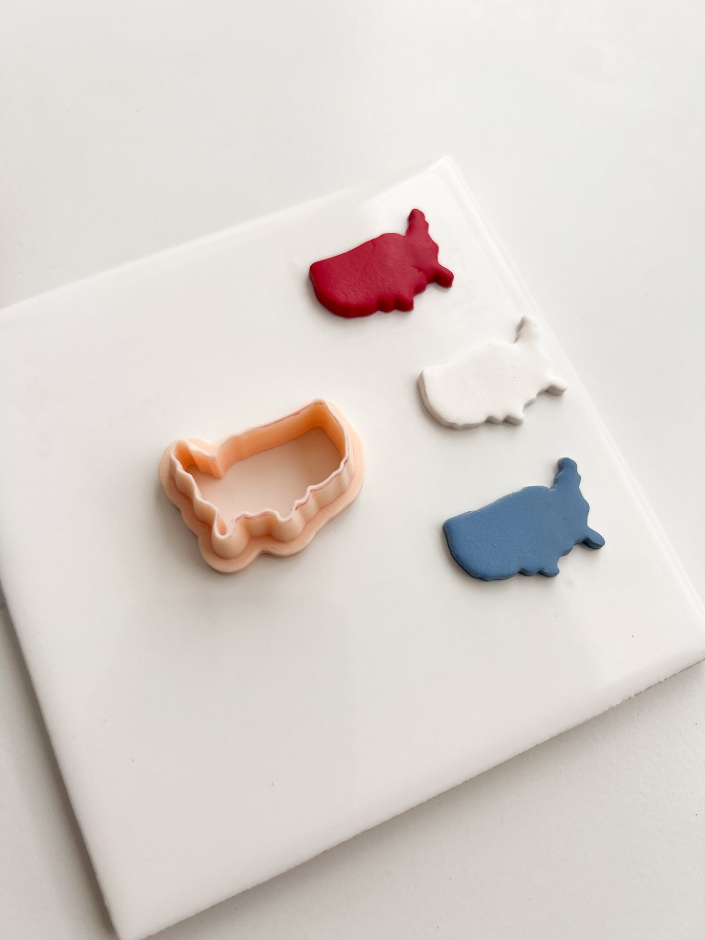 USA Outline Clay Cutter | USA Outline Polymer Clay Cutter for DIY American Earrings Fourth of July Jewelry and Handmade Patriotic Accessories