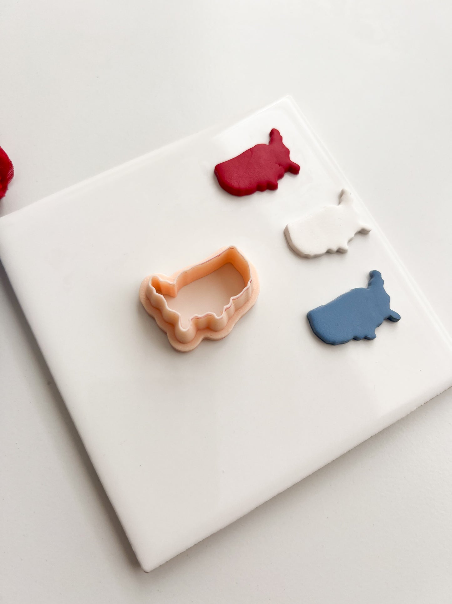 USA Outline Clay Cutter | USA Outline Polymer Clay Cutter for DIY American Earrings Fourth of July Jewelry and Handmade Patriotic Accessories