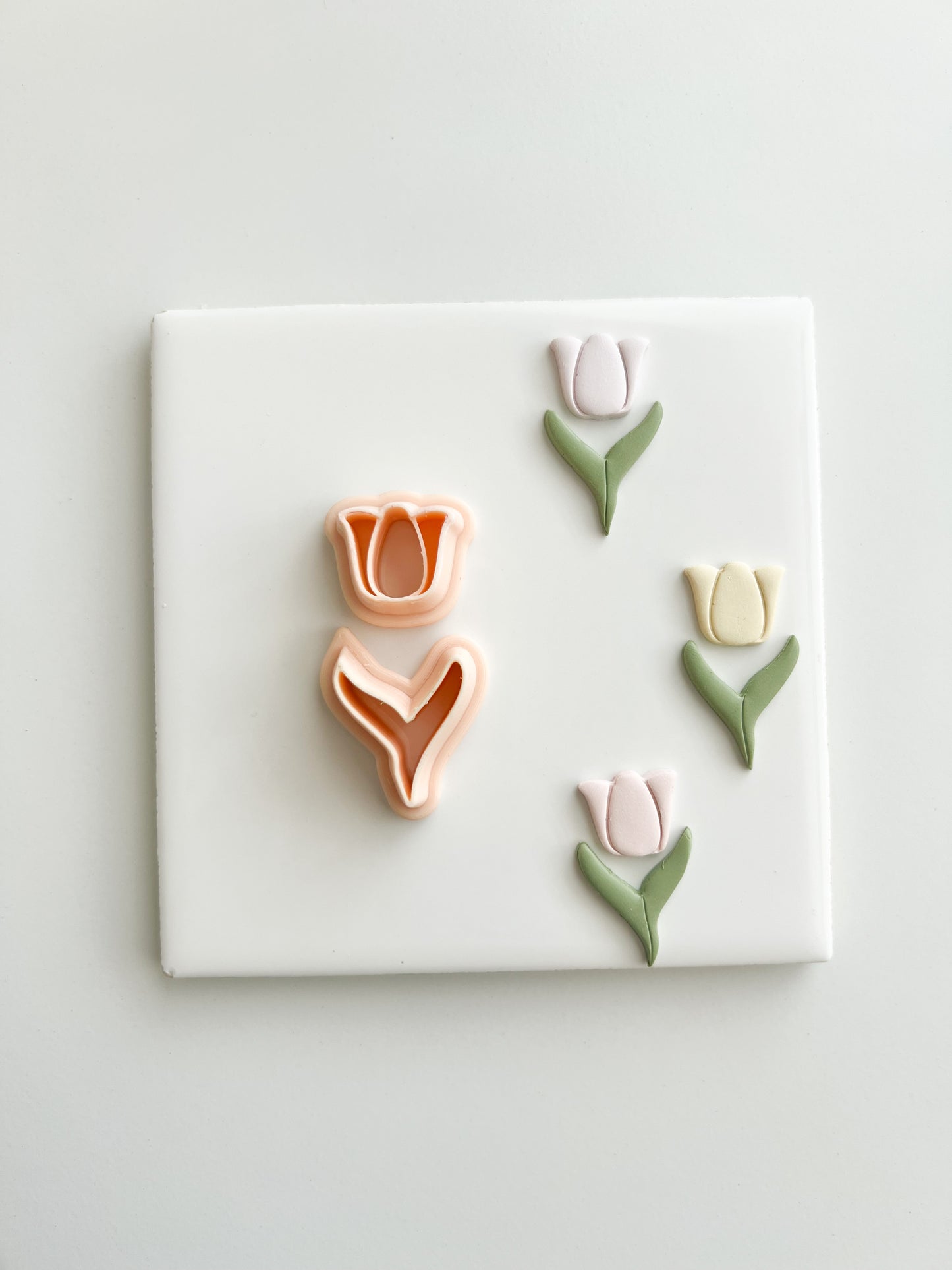 Tulip No. 2 Clay Cutter | Tulip No. 2 Polymer Clay Cutter for DIY Floral Earrings Spring-Themed Jewelry and Handmade Elegant Accessories