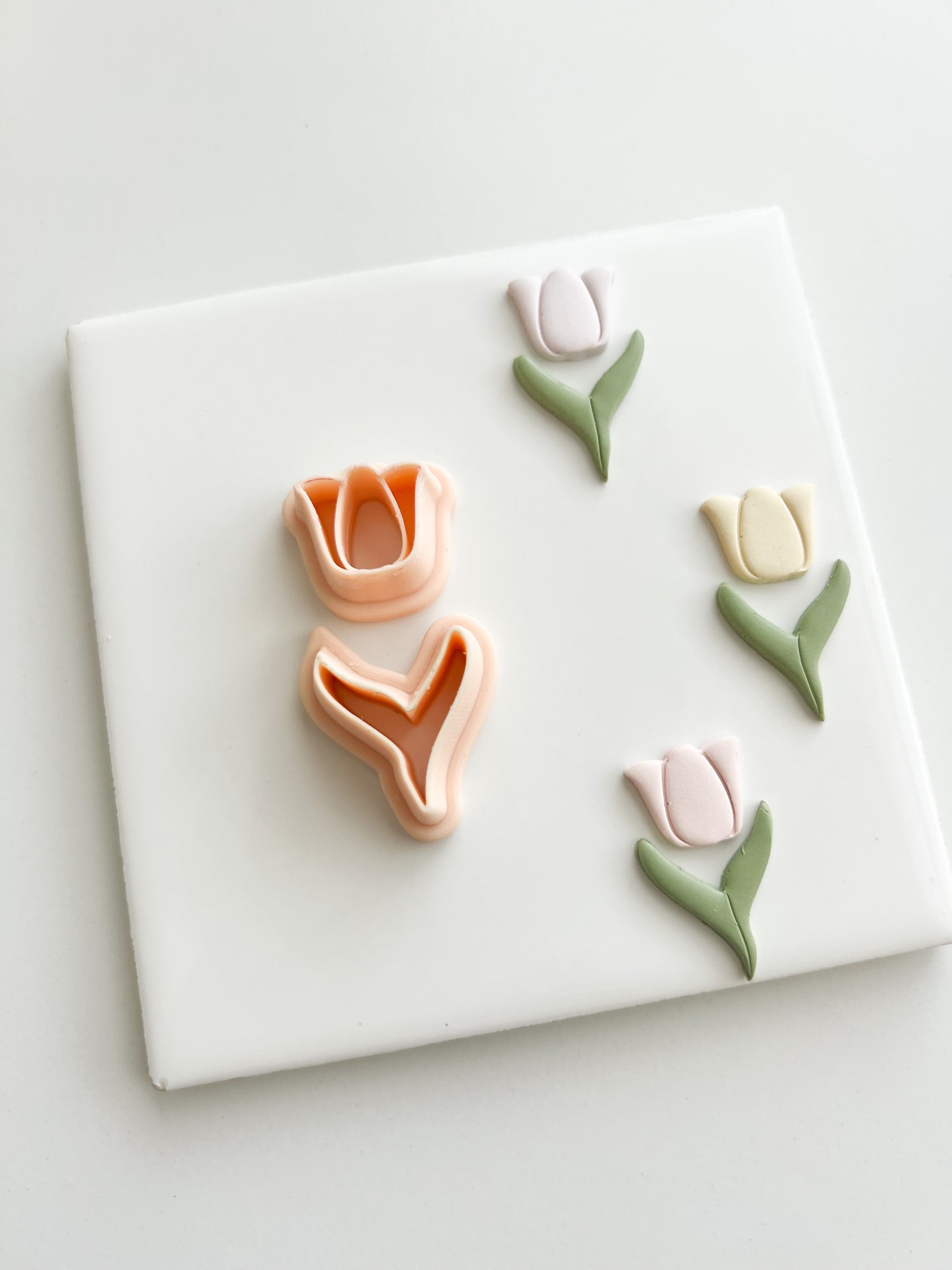 Tulip No. 2 Clay Cutter | Tulip No. 2 Polymer Clay Cutter for DIY Floral Earrings Spring-Themed Jewelry and Handmade Elegant Accessories