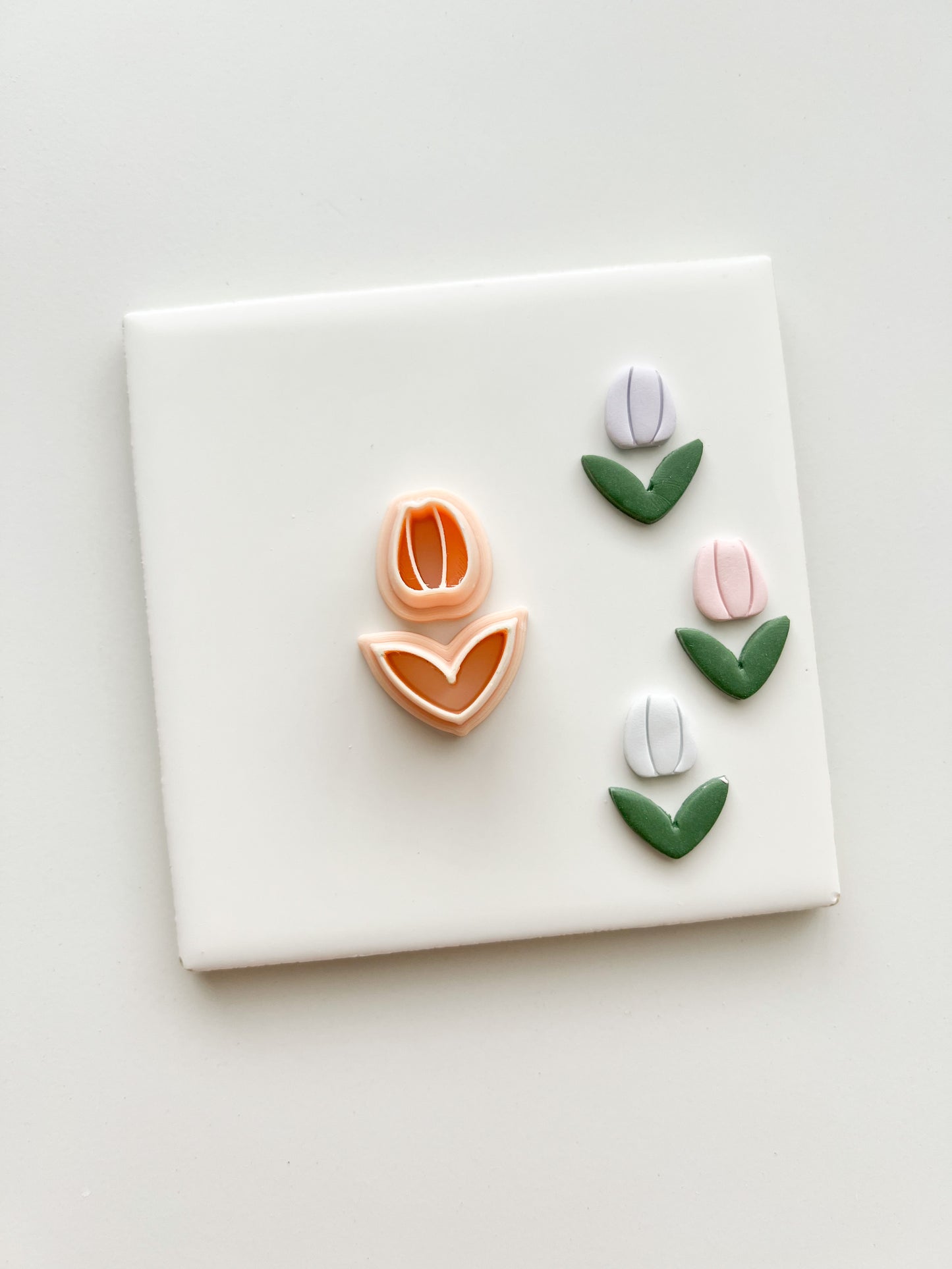 Tulip No. 3 Clay Cutter | Tulip No. 3 Polymer Clay Cutter for DIY Chic Earrings Floral-Themed Jewelry and Handmade Botanical Accessories