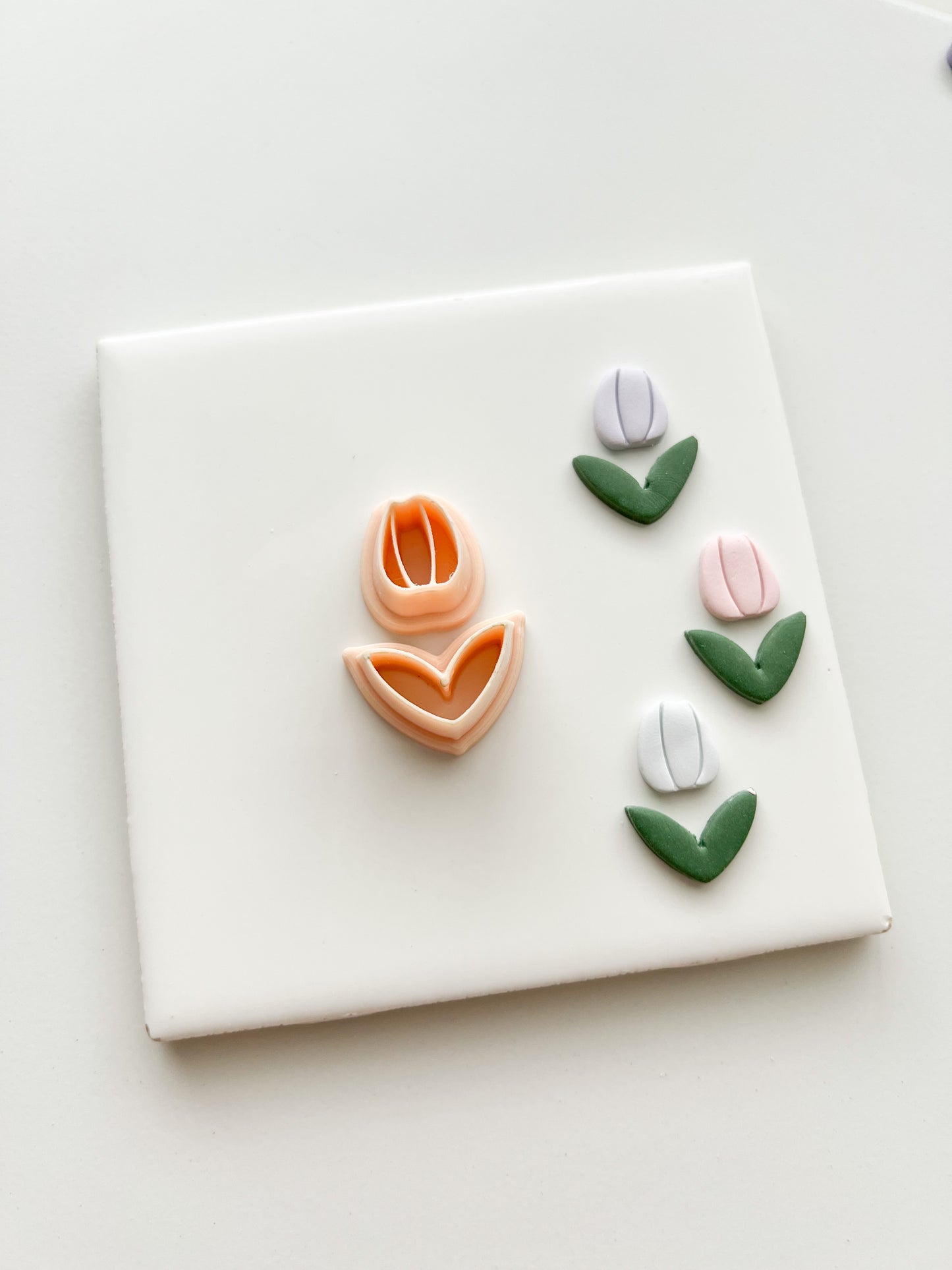 Tulip No. 3 Clay Cutter | Tulip No. 3 Polymer Clay Cutter for DIY Chic Earrings Floral-Themed Jewelry and Handmade Botanical Accessories