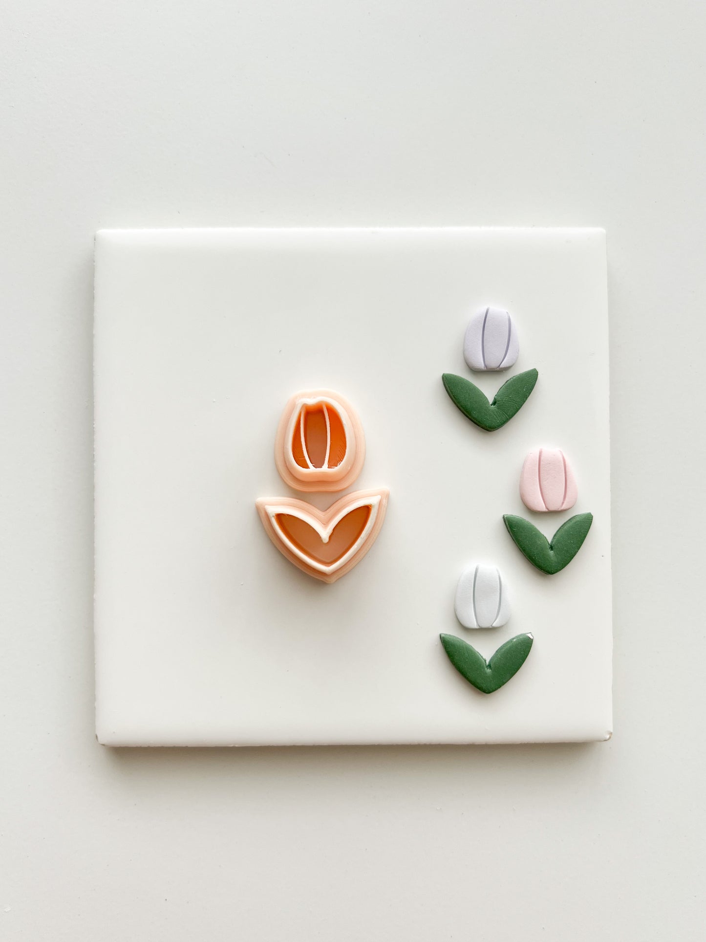 Tulip No. 3 Clay Cutter | Tulip No. 3 Polymer Clay Cutter for DIY Chic Earrings Floral-Themed Jewelry and Handmade Botanical Accessories