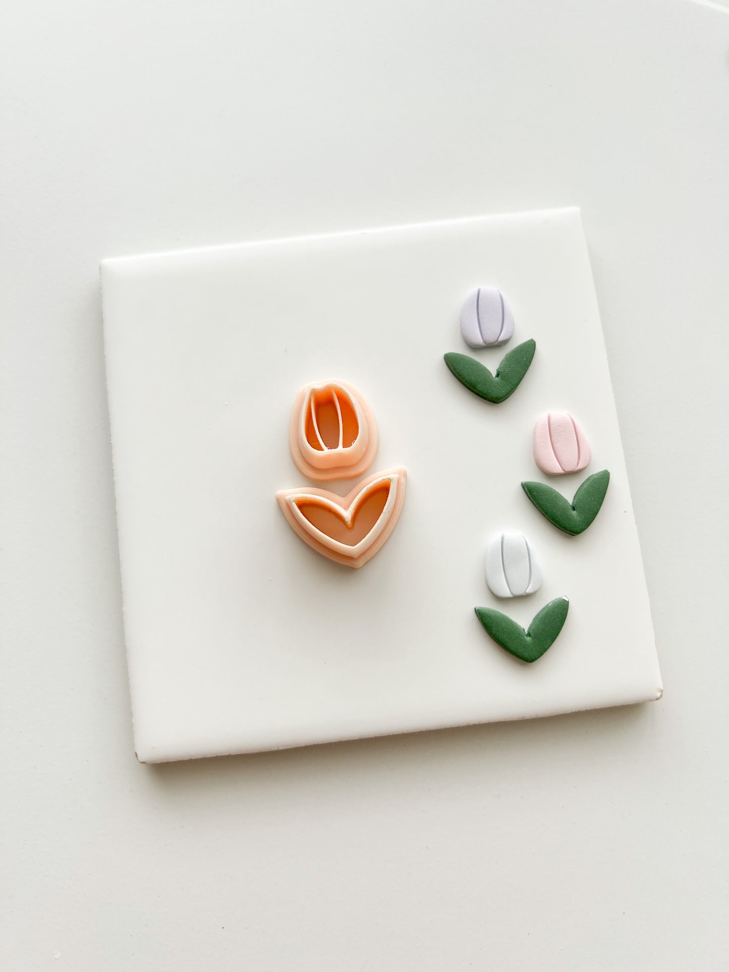 Tulip No. 3 Clay Cutter | Tulip No. 3 Polymer Clay Cutter for DIY Chic Earrings Floral-Themed Jewelry and Handmade Botanical Accessories