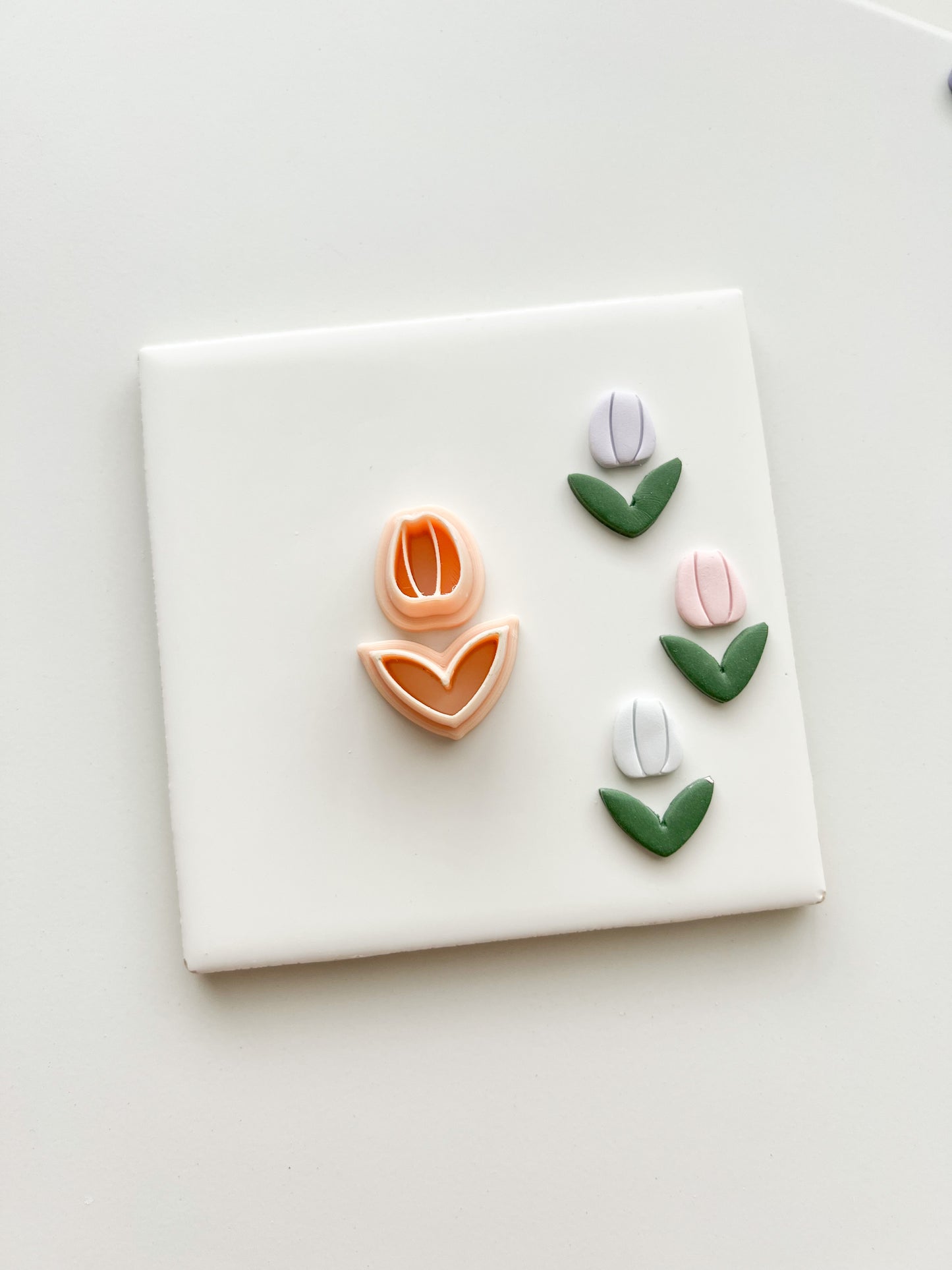 Tulip No. 3 Clay Cutter | Tulip No. 3 Polymer Clay Cutter for DIY Chic Earrings Floral-Themed Jewelry and Handmade Botanical Accessories