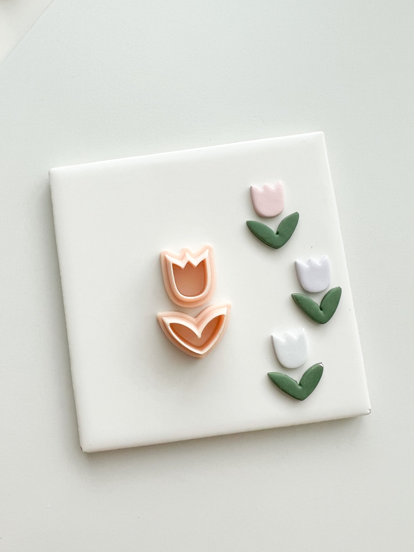Tulip No. 4 Clay Cutter | Tulip No. 4 Polymer Clay Cutter for DIY Elegant Earrings Floral-Themed Jewelry and Handmade Spring Accessories