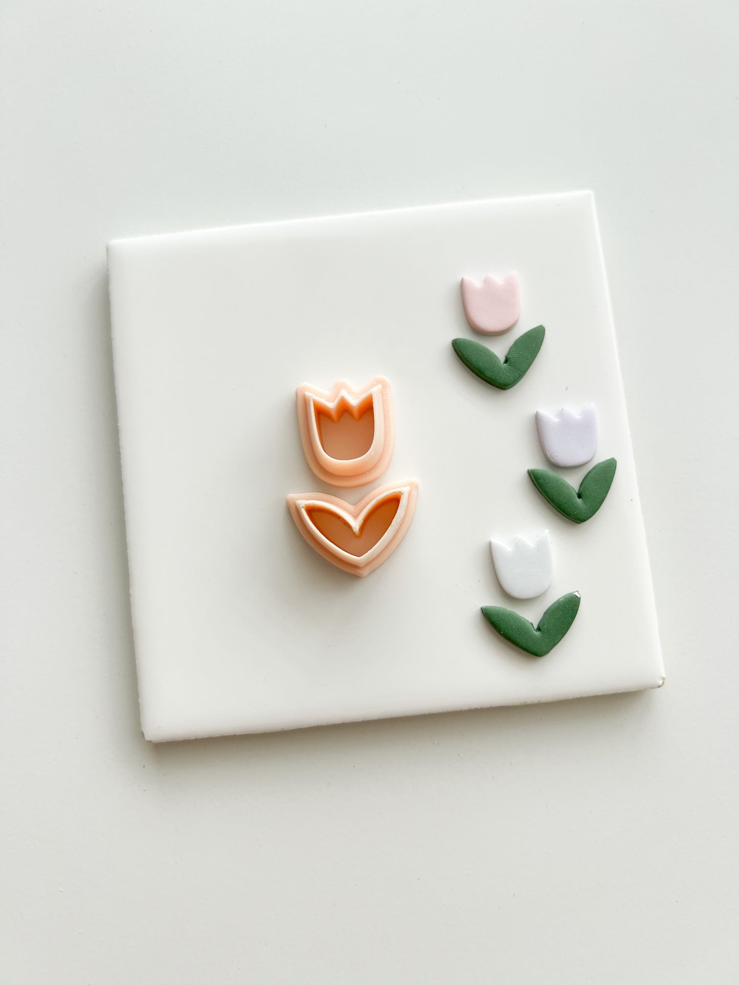 Tulip No. 4 Clay Cutter | Tulip No. 4 Polymer Clay Cutter for DIY Elegant Earrings Floral-Themed Jewelry and Handmade Spring Accessories
