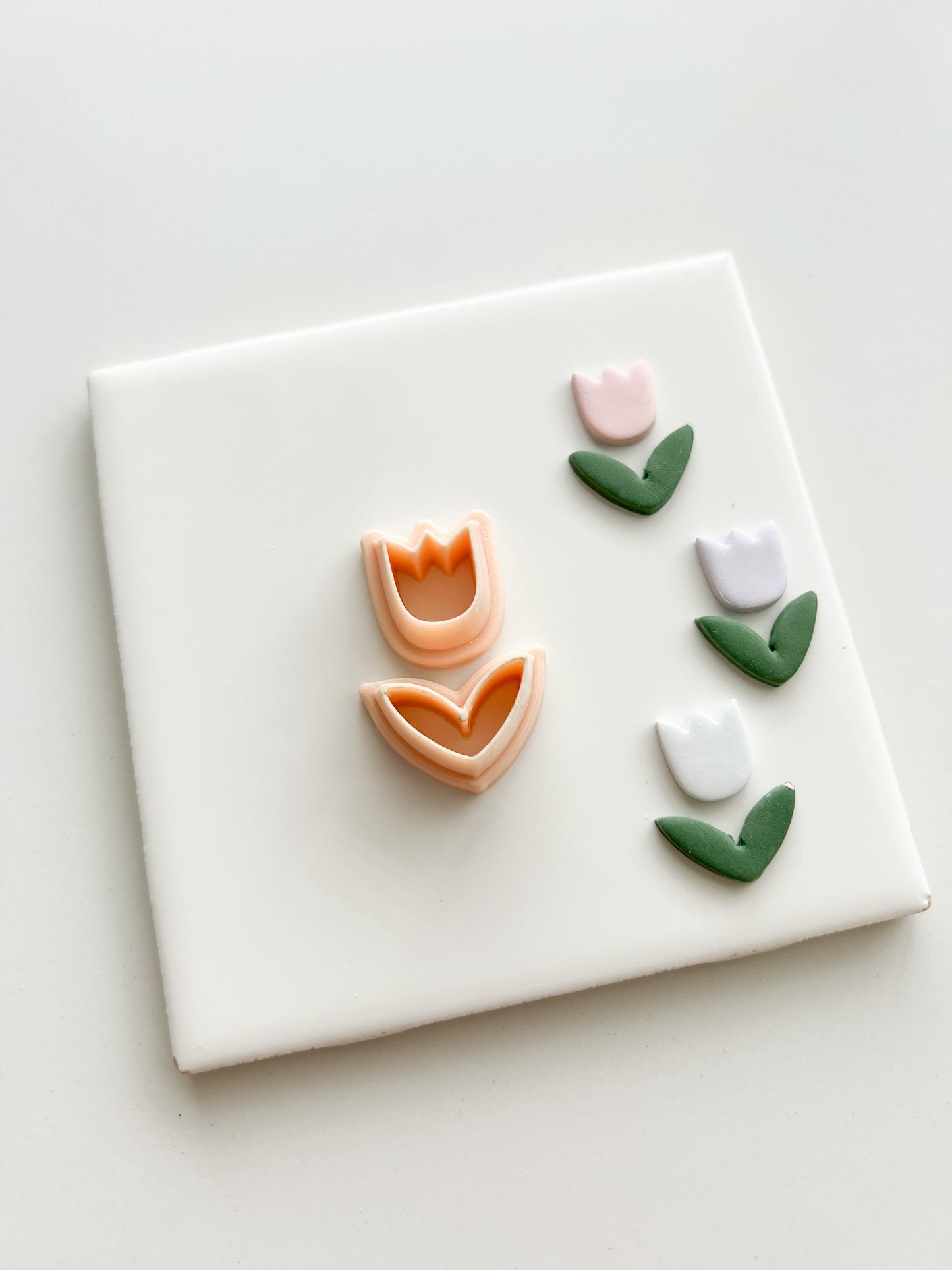 Tulip No. 4 Clay Cutter | Tulip No. 4 Polymer Clay Cutter for DIY Elegant Earrings Floral-Themed Jewelry and Handmade Spring Accessories