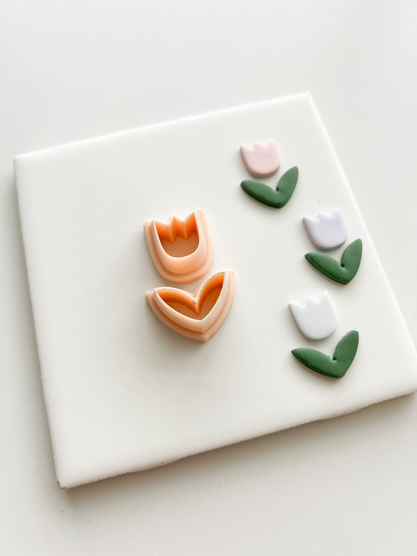 Tulip No. 4 Clay Cutter | Tulip No. 4 Polymer Clay Cutter for DIY Elegant Earrings Floral-Themed Jewelry and Handmade Spring Accessories