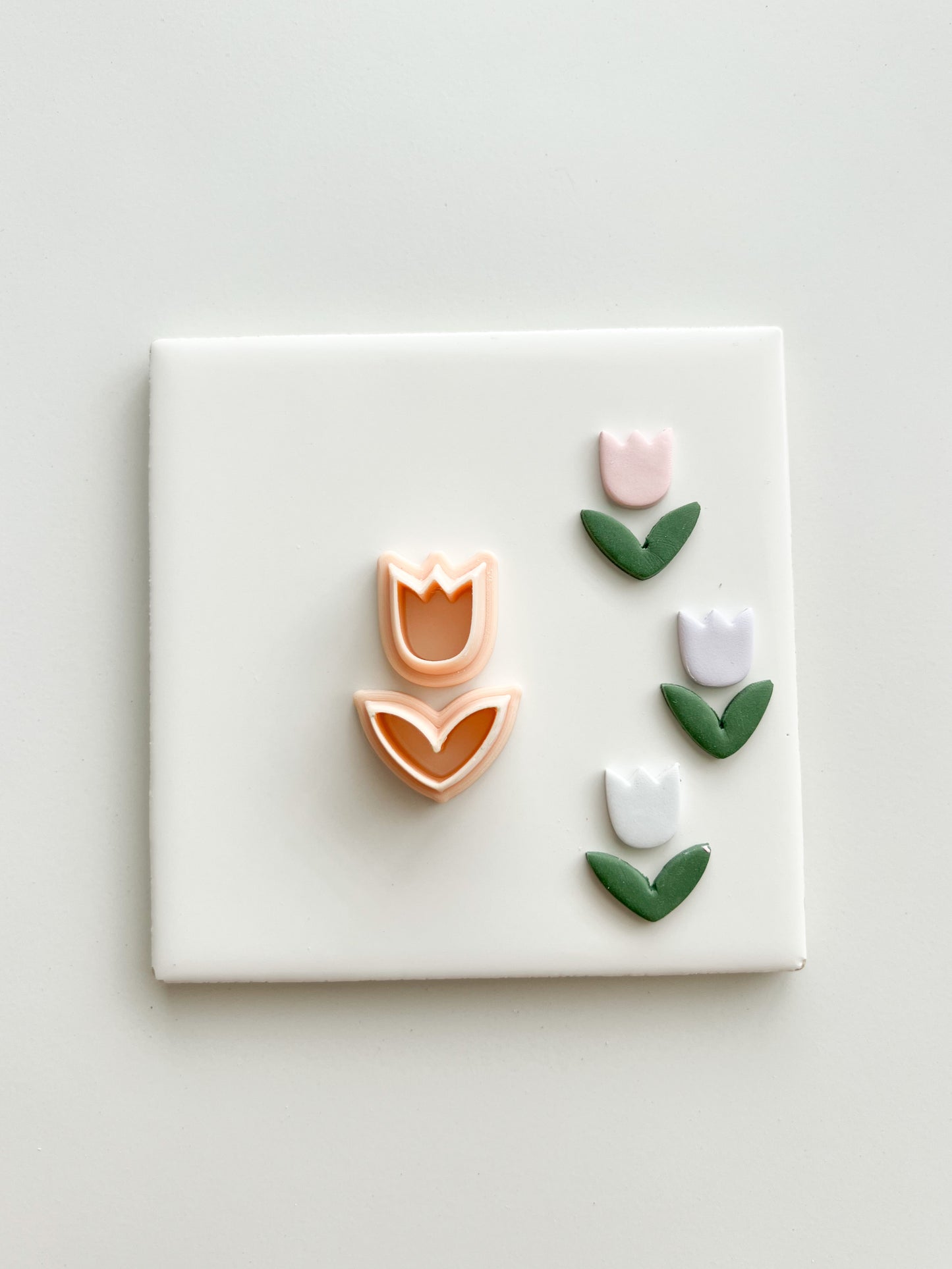 Tulip No. 4 Clay Cutter | Tulip No. 4 Polymer Clay Cutter for DIY Elegant Earrings Floral-Themed Jewelry and Handmade Spring Accessories