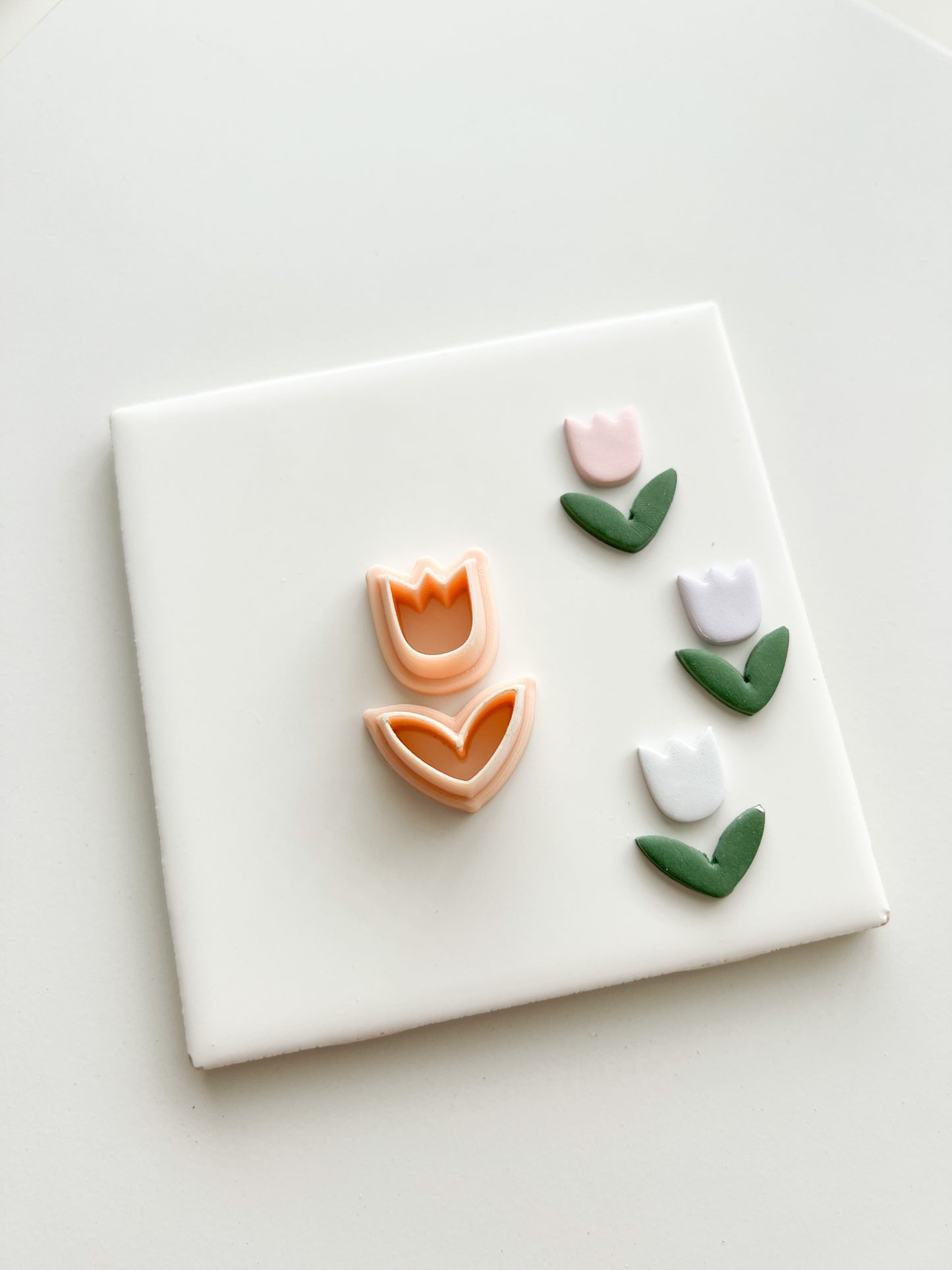 Tulip No. 4 Clay Cutter | Tulip No. 4 Polymer Clay Cutter for DIY Elegant Earrings Floral-Themed Jewelry and Handmade Spring Accessories
