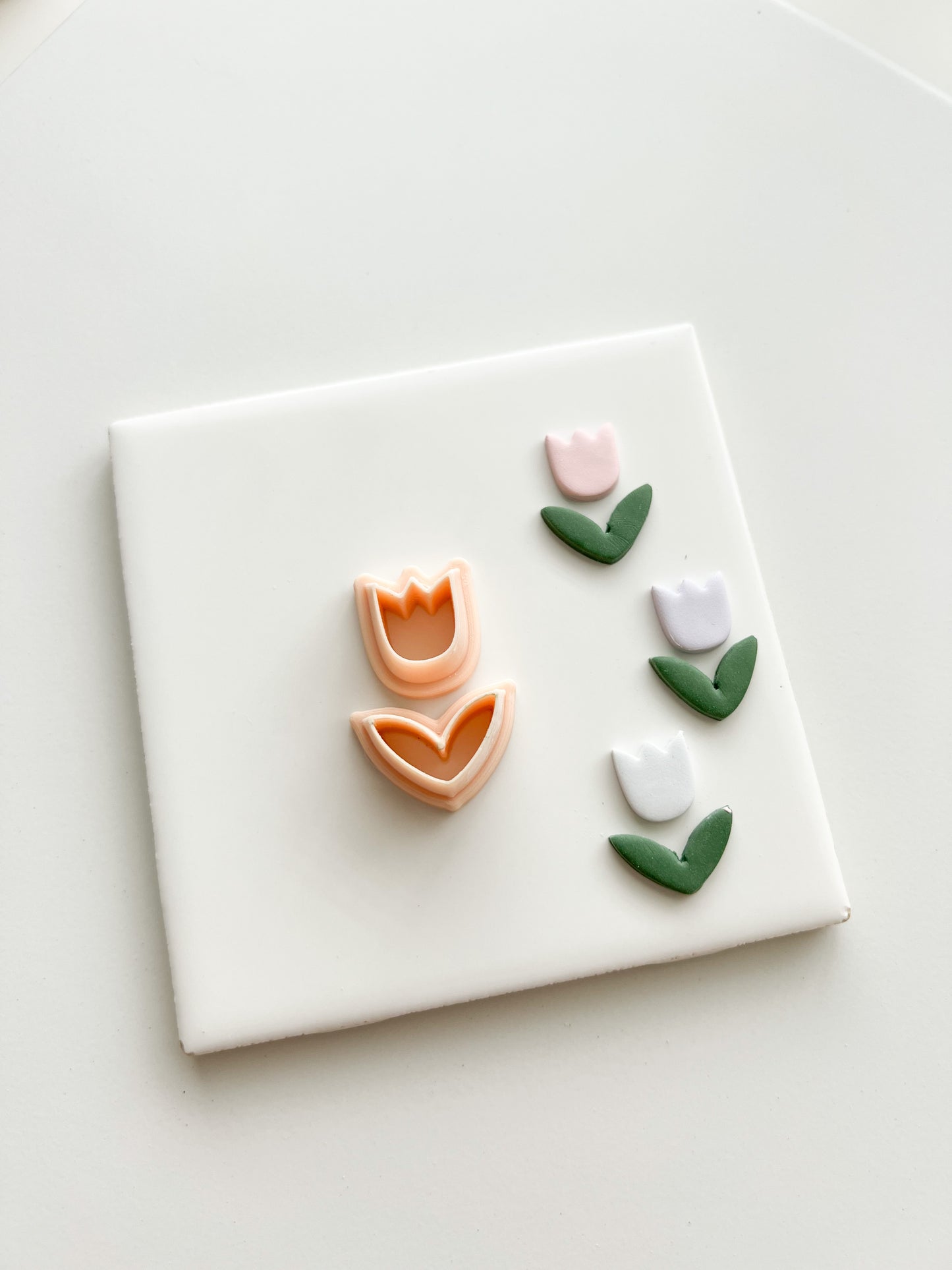 Tulip No. 4 Clay Cutter | Tulip No. 4 Polymer Clay Cutter for DIY Elegant Earrings Floral-Themed Jewelry and Handmade Spring Accessories