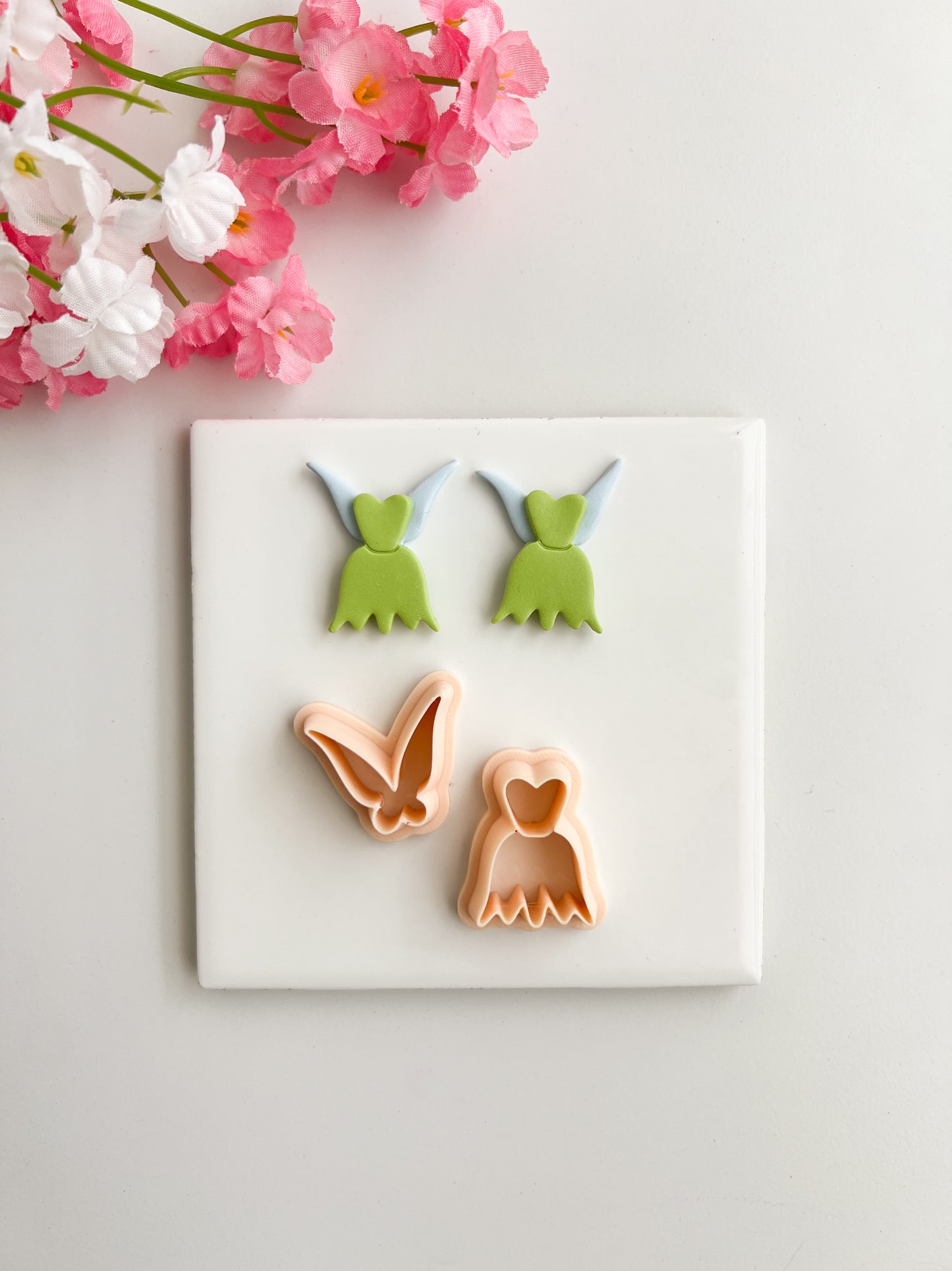 Tinkerbell Clay Cutter | Winged Fairy Polymer Clay Cutter for DIY Disney-Inspired Earrings Asian-Themed Jewelry and Handmade Accessories