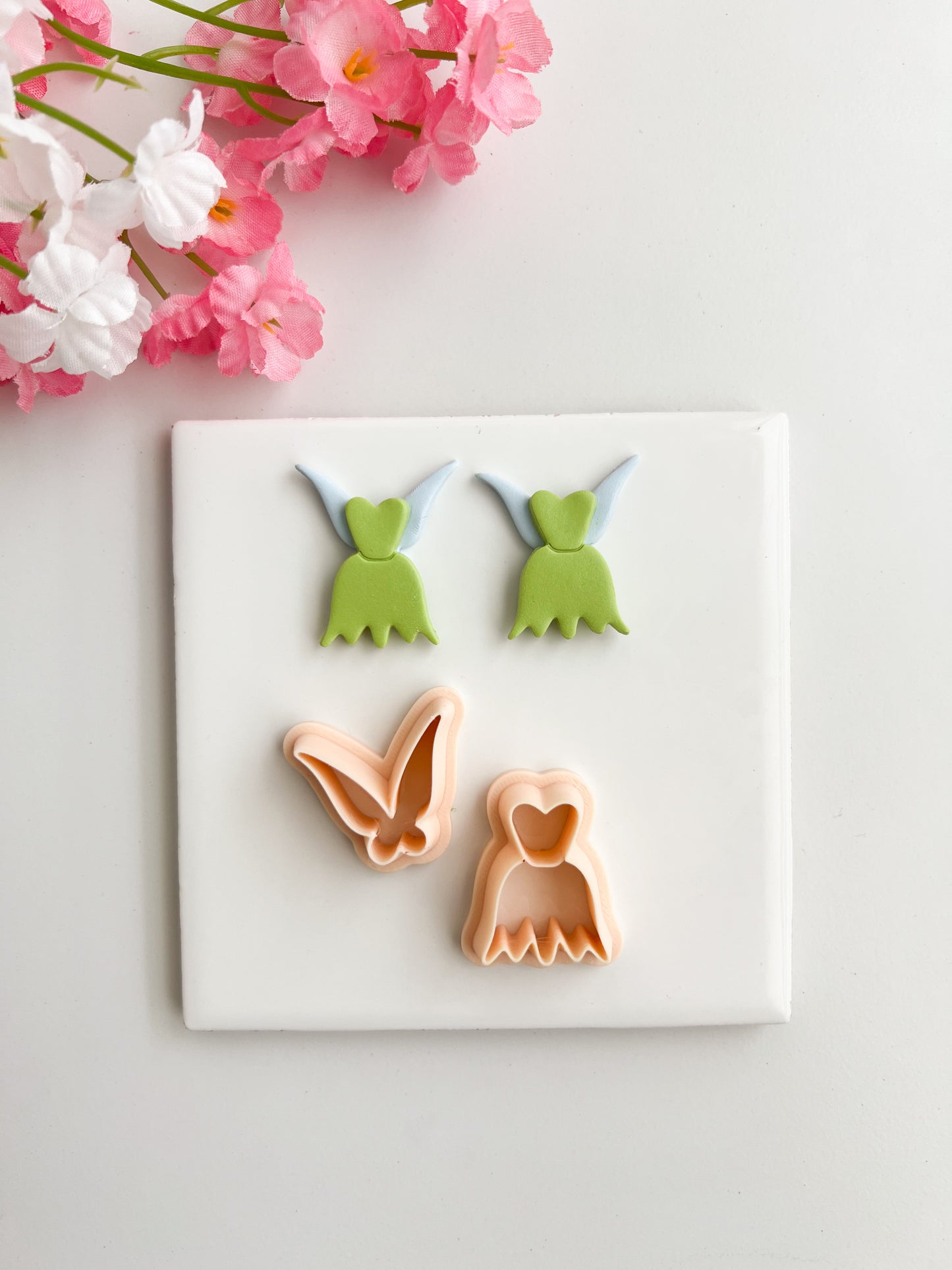 Tinkerbell Clay Cutter | Winged Fairy Polymer Clay Cutter for DIY Disney-Inspired Earrings Asian-Themed Jewelry and Handmade Accessories