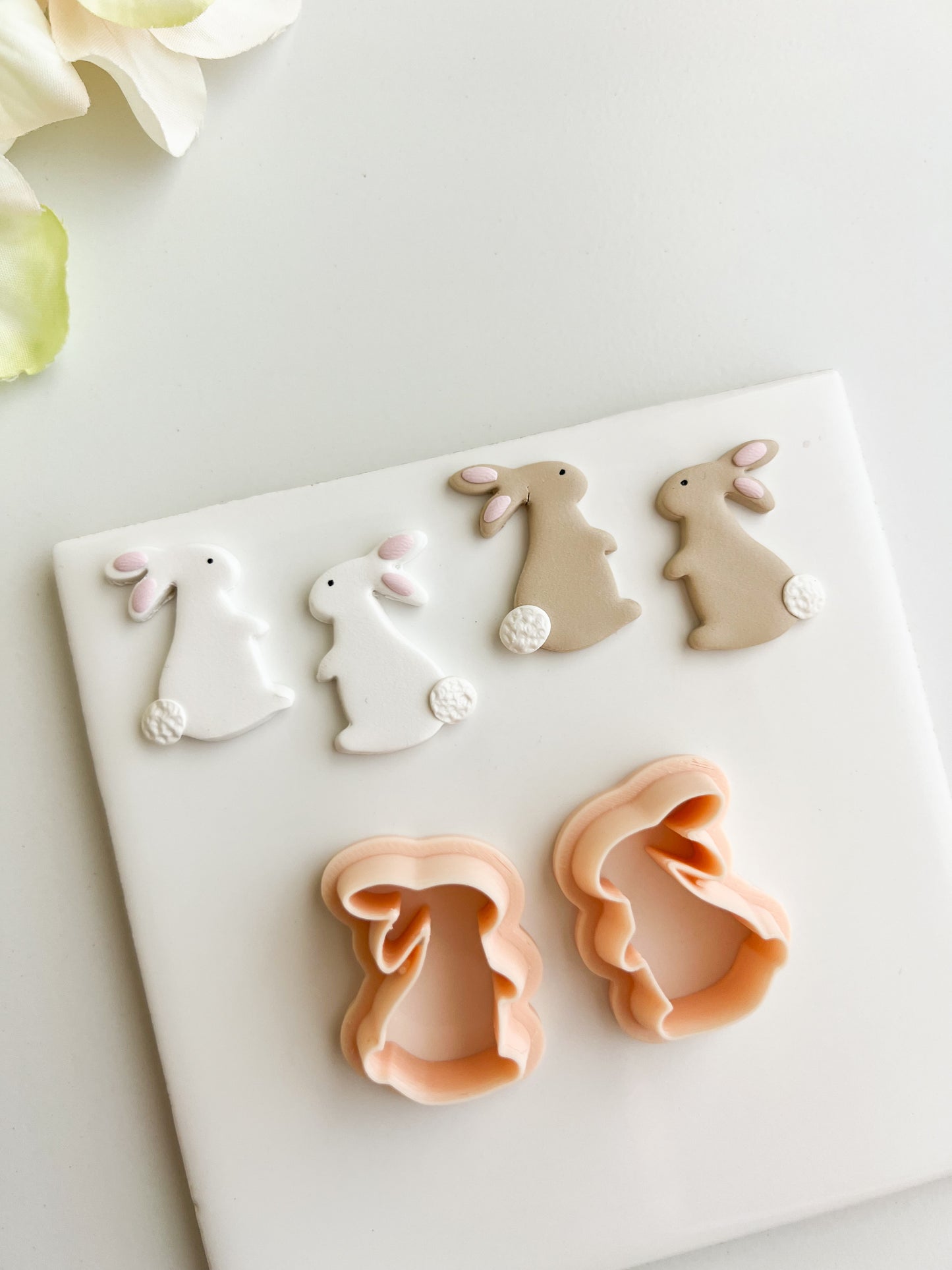 Standing Bunny Clay Cutter | Standing Bunny Polymer Clay Cutter for DIY Easter Earrings Animal-Themed Jewelry and Handmade Cute Accessories