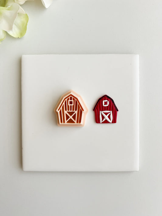 Barn Clay Cutter | Barn Polymer Clay Cutter for DIY Farm Earrings Country-Themed Jewelry and Handmade Rustic Accessories