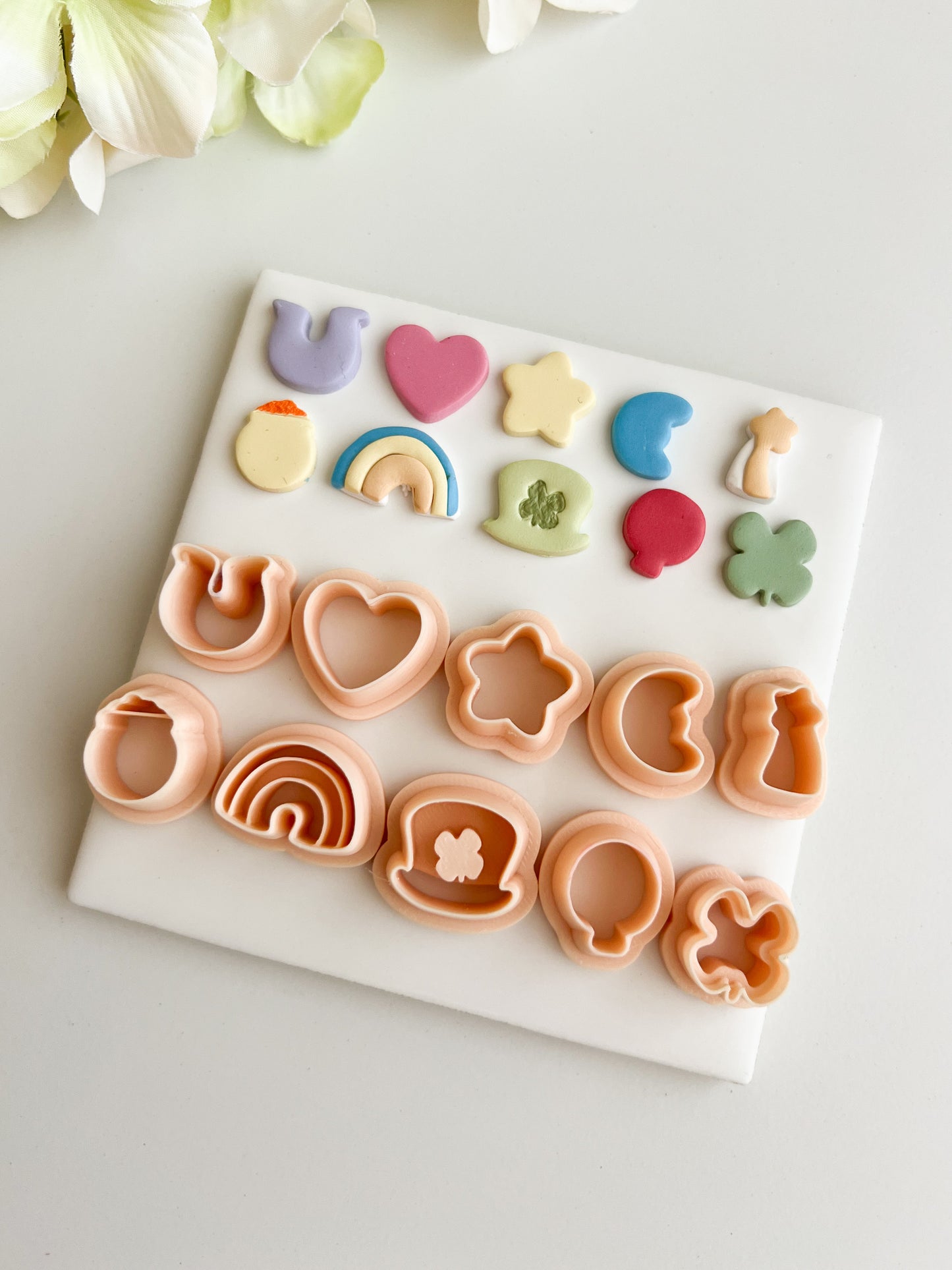 Lucky Charms Clay Cutter Set | Lucky Charms Polymer Clay Cutter Set for DIY St. Patrick's Day Earrings Irish-Themed Jewelry and Handmade Festive Accessories