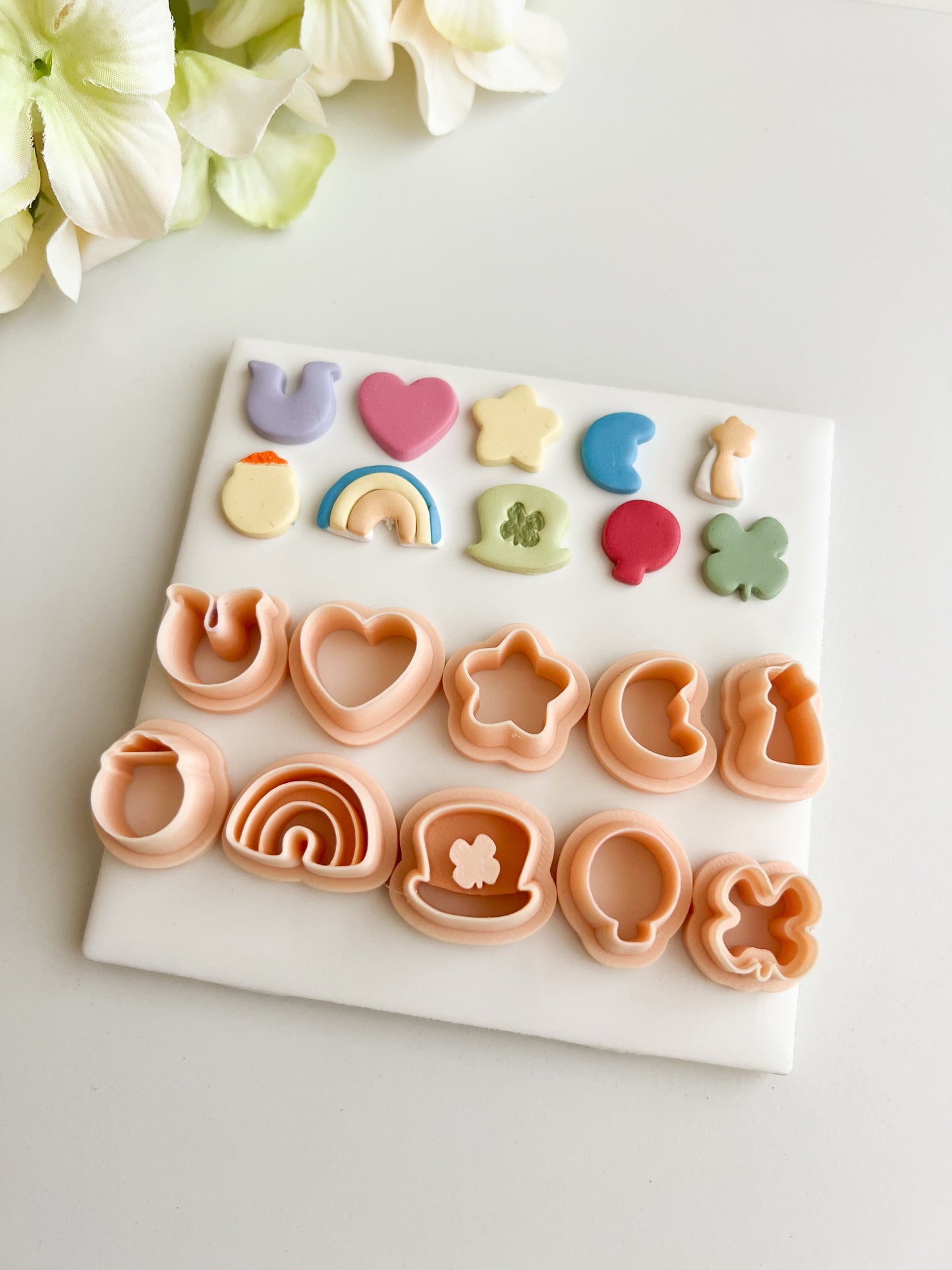 Lucky Charms Clay Cutter Set | Lucky Charms Polymer Clay Cutter Set for DIY St. Patrick's Day Earrings Irish-Themed Jewelry and Handmade Festive Accessories