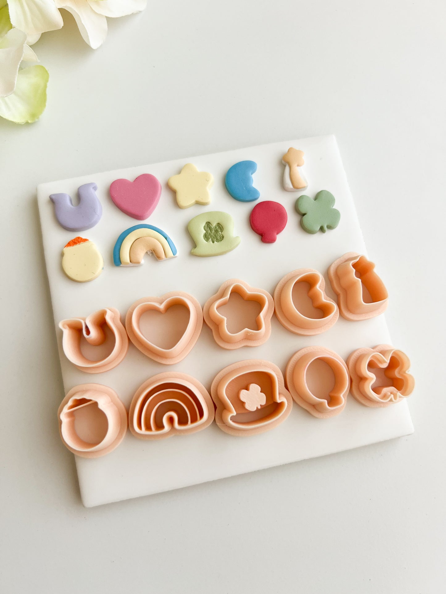 Lucky Charms Clay Cutter Set | Lucky Charms Polymer Clay Cutter Set for DIY St. Patrick's Day Earrings Irish-Themed Jewelry and Handmade Festive Accessories