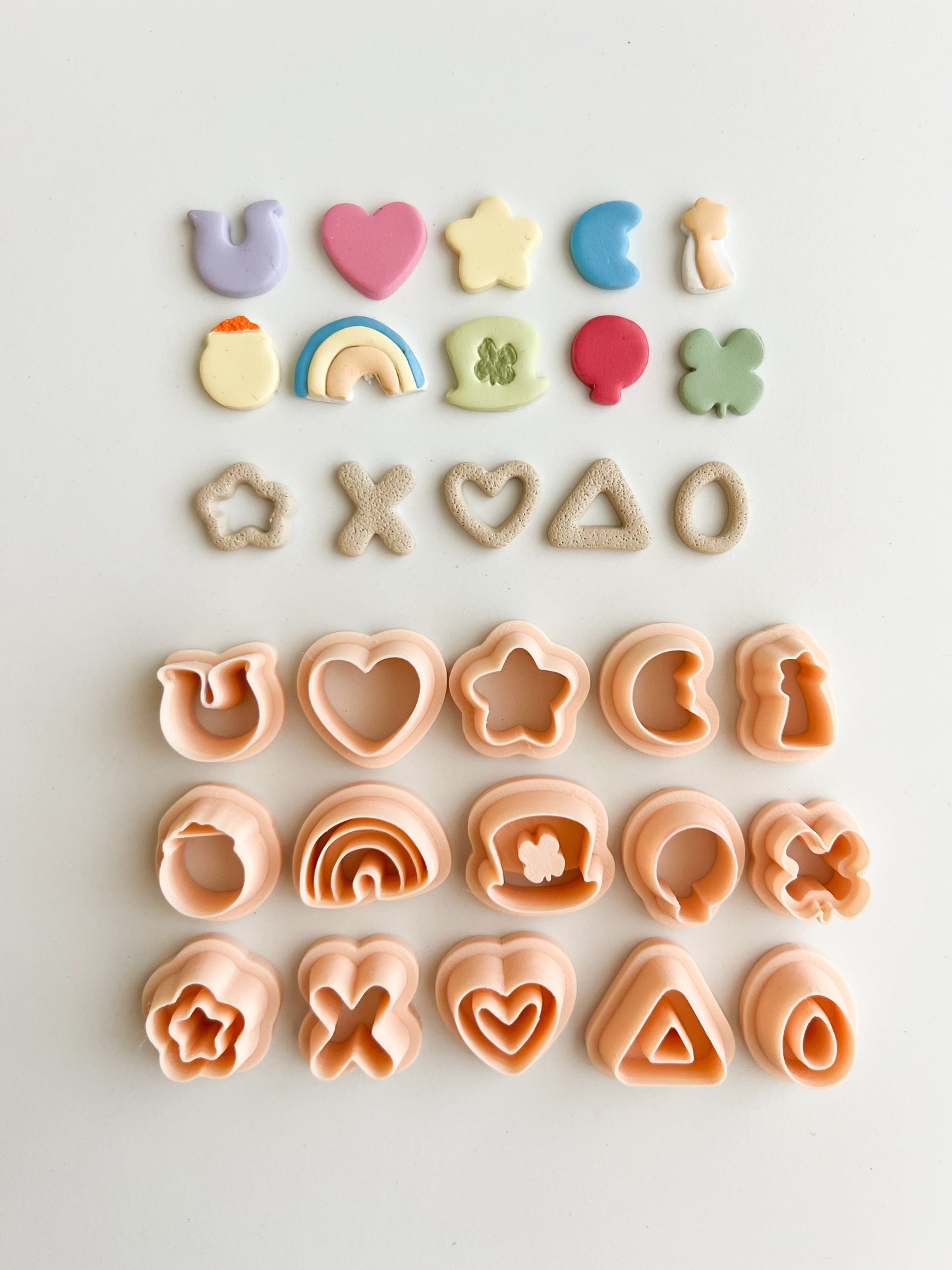 Lucky Charms Clay Cutter Set | Lucky Charms Polymer Clay Cutter Set for DIY St. Patrick's Day Earrings Irish-Themed Jewelry and Handmade Festive Accessories