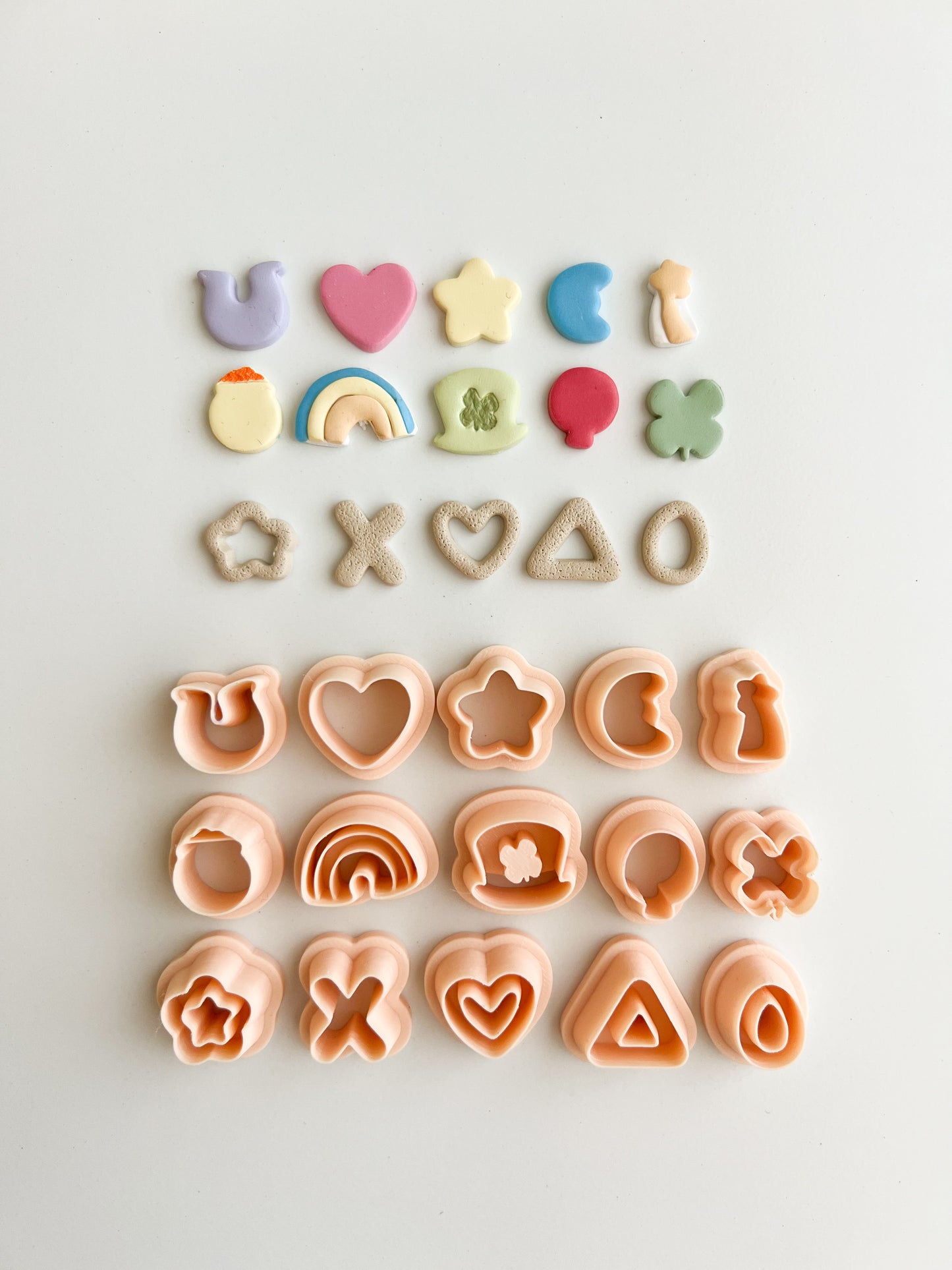 Lucky Charms Clay Cutter Set | Lucky Charms Polymer Clay Cutter Set for DIY St. Patrick's Day Earrings Irish-Themed Jewelry and Handmade Festive Accessories