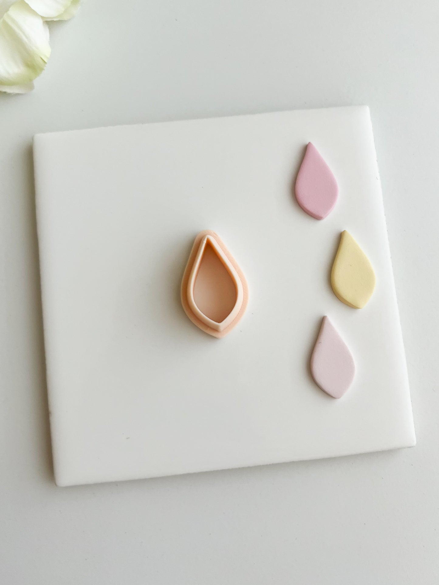 Tear Shape No. 2 Clay Cutter | Tear Shape Polymer Clay Cutter for DIY Elegant Earrings Geometric Jewelry and Handmade Modern Accessories