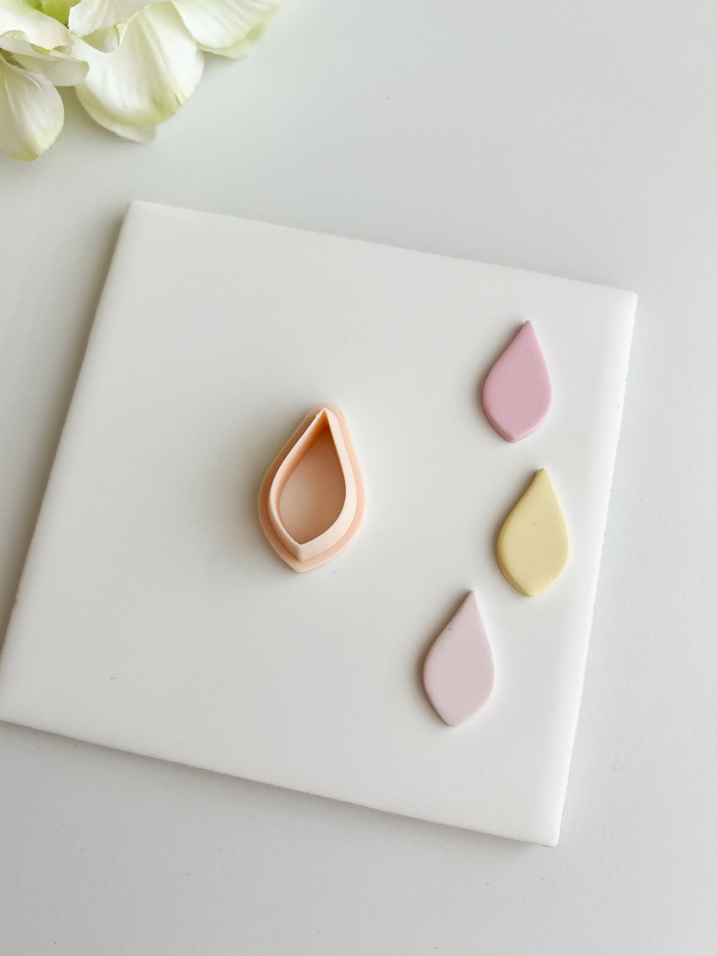 Tear Shape No. 2 Clay Cutter | Tear Shape Polymer Clay Cutter for DIY Elegant Earrings Geometric Jewelry and Handmade Modern Accessories