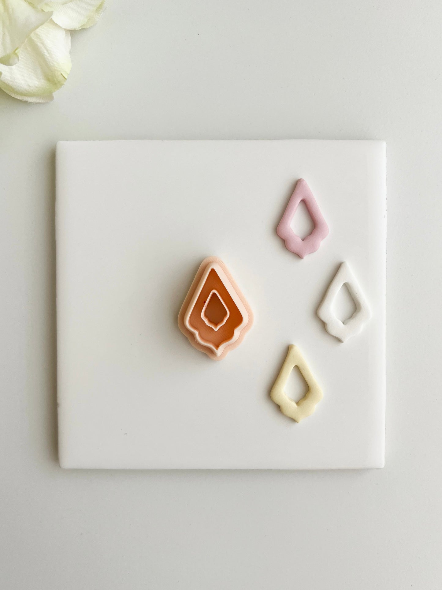 Elegant Diamond Dangle Clay Cutter | Elegant Diamond Dangle Polymer Clay Cutter for DIY Statement Earrings Chic-Themed Jewelry and Handmade Elegant Accessories