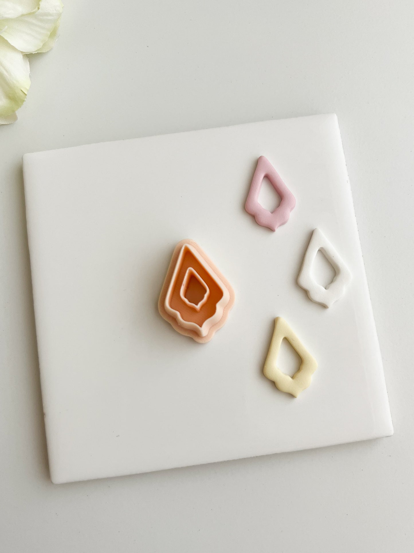 Elegant Diamond Dangle Clay Cutter | Elegant Diamond Dangle Polymer Clay Cutter for DIY Statement Earrings Chic-Themed Jewelry and Handmade Elegant Accessories