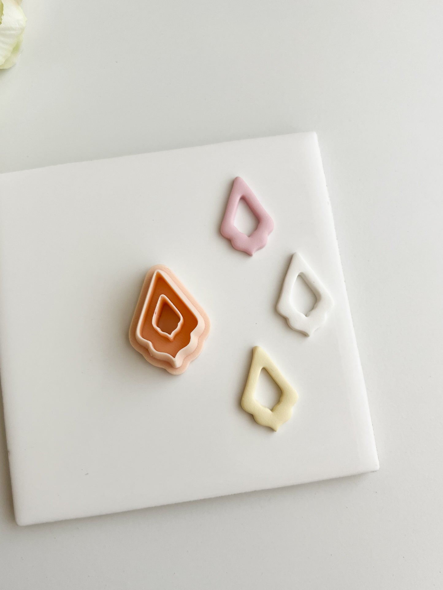 Elegant Diamond Dangle Clay Cutter | Elegant Diamond Dangle Polymer Clay Cutter for DIY Statement Earrings Chic-Themed Jewelry and Handmade Elegant Accessories