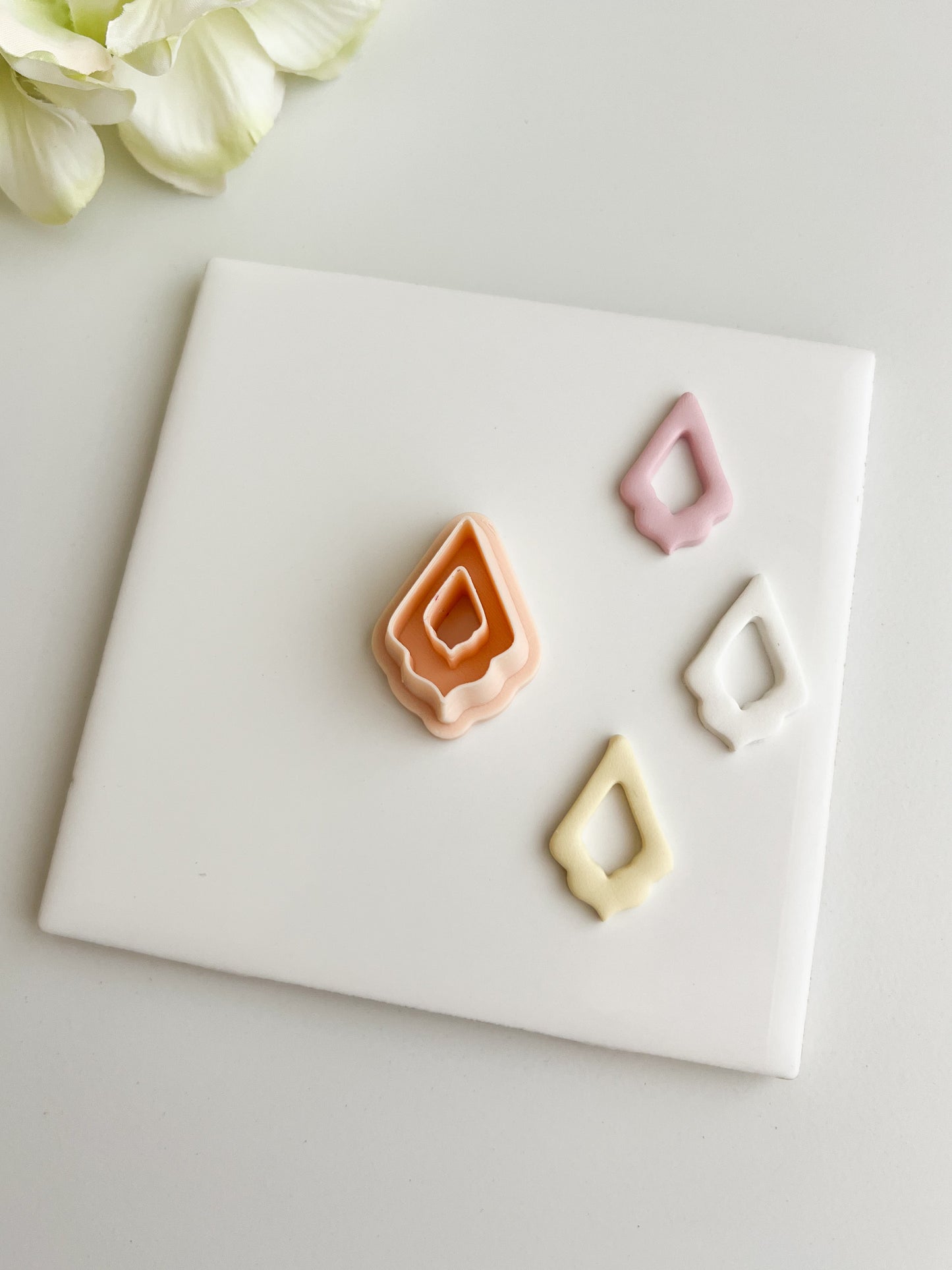 Elegant Diamond Dangle Clay Cutter | Elegant Diamond Dangle Polymer Clay Cutter for DIY Statement Earrings Chic-Themed Jewelry and Handmade Elegant Accessories