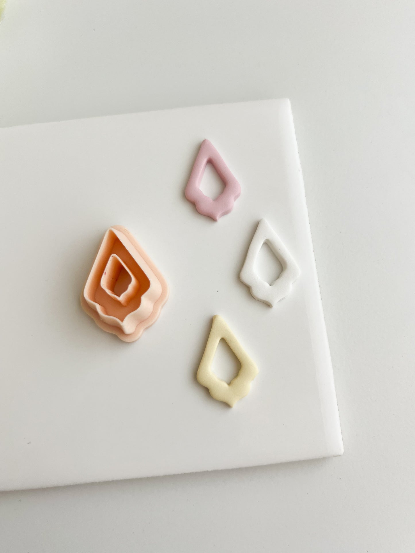 Elegant Diamond Dangle Clay Cutter | Elegant Diamond Dangle Polymer Clay Cutter for DIY Statement Earrings Chic-Themed Jewelry and Handmade Elegant Accessories