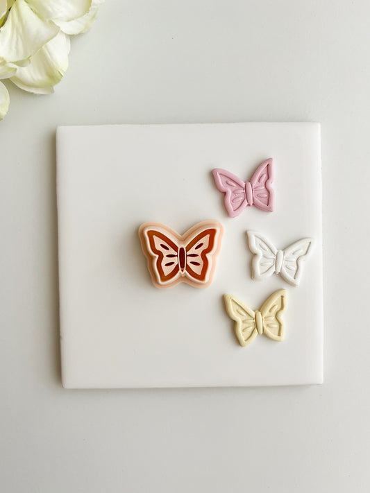 Butterfly No. 6 Clay Cutter | Butterfly No. 6 Polymer Clay Cutter for DIY Nature Earrings Insect-Themed Jewelry and Handmade Elegant Accessories