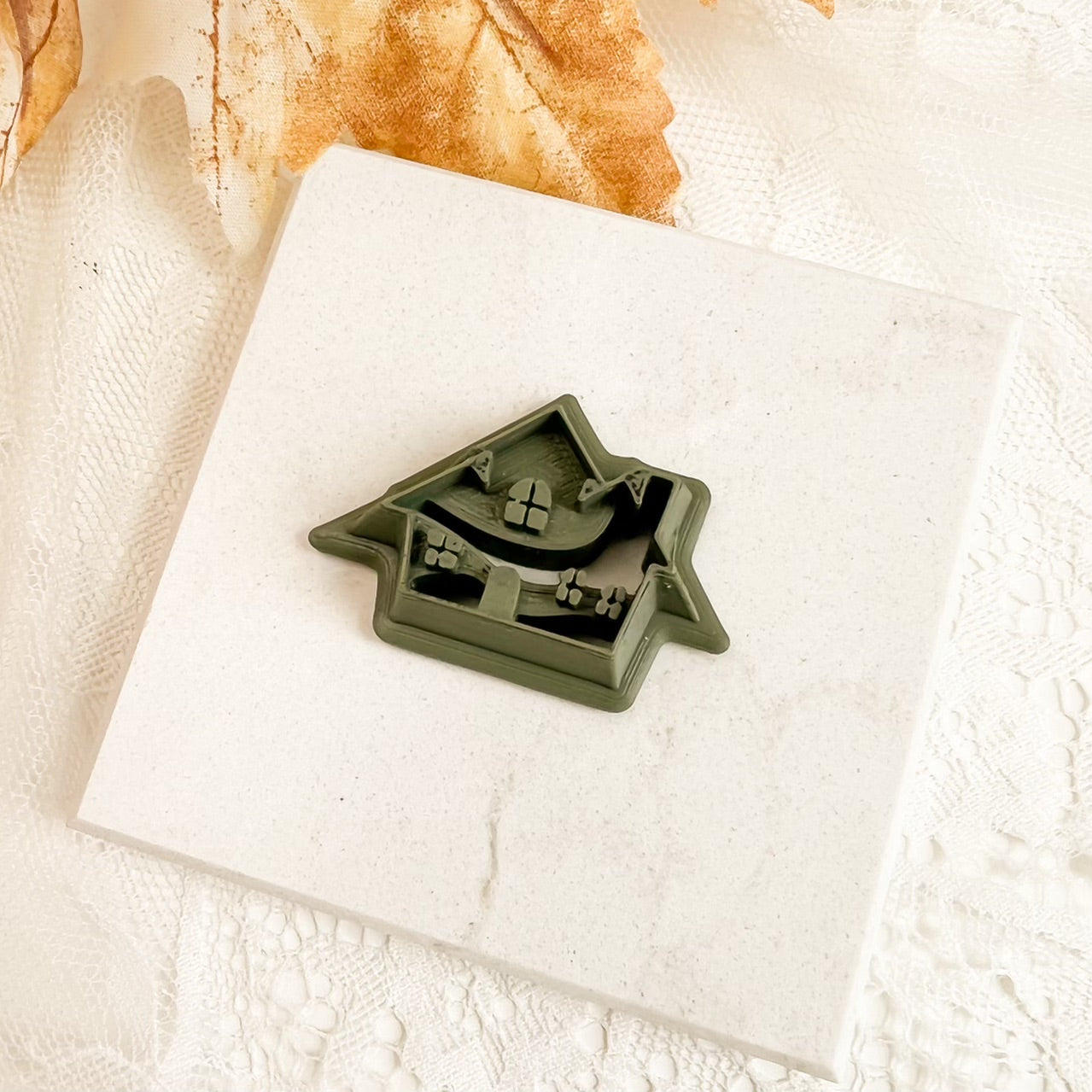 Haunted House No. 2 Clay Cutter | Haunted House No. 2 Polymer Clay Cutter for DIY Halloween Earrings Haunted Jewelry and Spooky Crafts