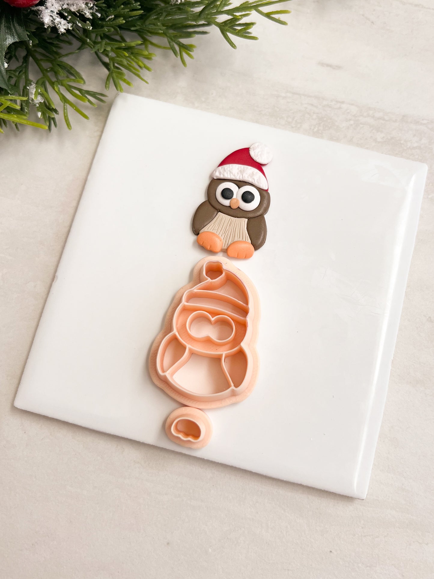 Owl Clay Cutter | Owl Polymer Clay Cutter for DIY Nature Earrings Woodland-Themed Jewelry and Handmade Forest Accessories