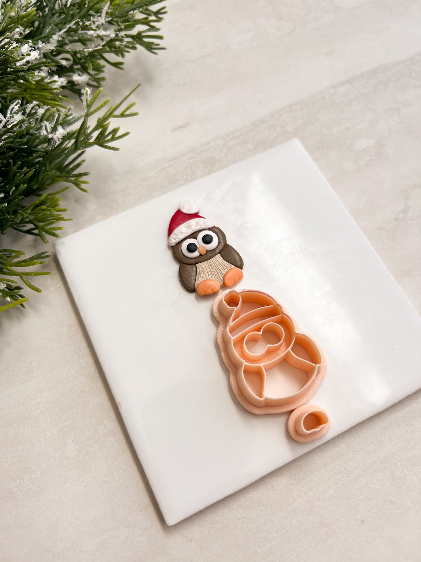 Owl Clay Cutter | Owl Polymer Clay Cutter for DIY Nature Earrings Woodland-Themed Jewelry and Handmade Forest Accessories