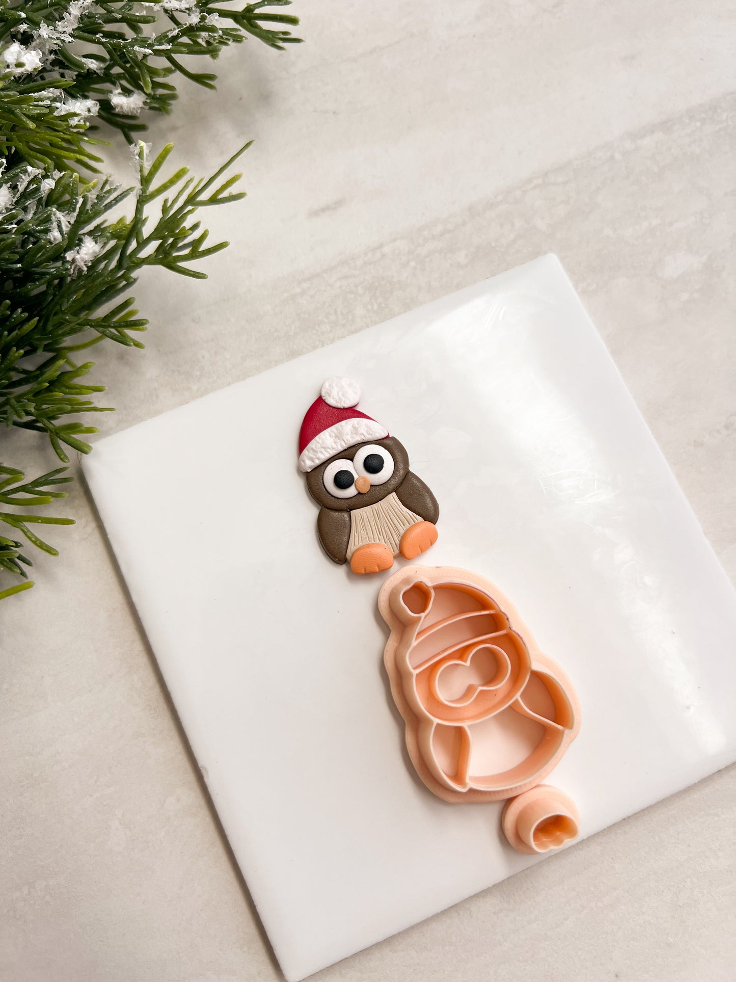 Owl Clay Cutter | Owl Polymer Clay Cutter for DIY Nature Earrings Woodland-Themed Jewelry and Handmade Forest Accessories