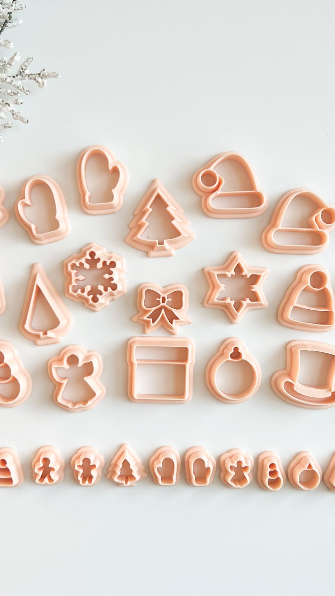 Christmas Bundle Clay Cutter Set | Christmas Bundle Polymer Clay Cutter Set for DIY Holiday Earrings Festive Jewelry and Seasonal Crafting