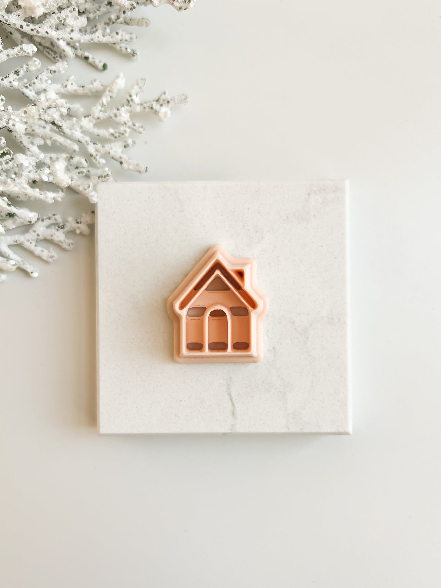 Gingerbread House Clay Cutter | Gingerbread House Polymer Clay Cutter for DIY Christmas Earrings Festive Jewelry Making and Holiday Crafts