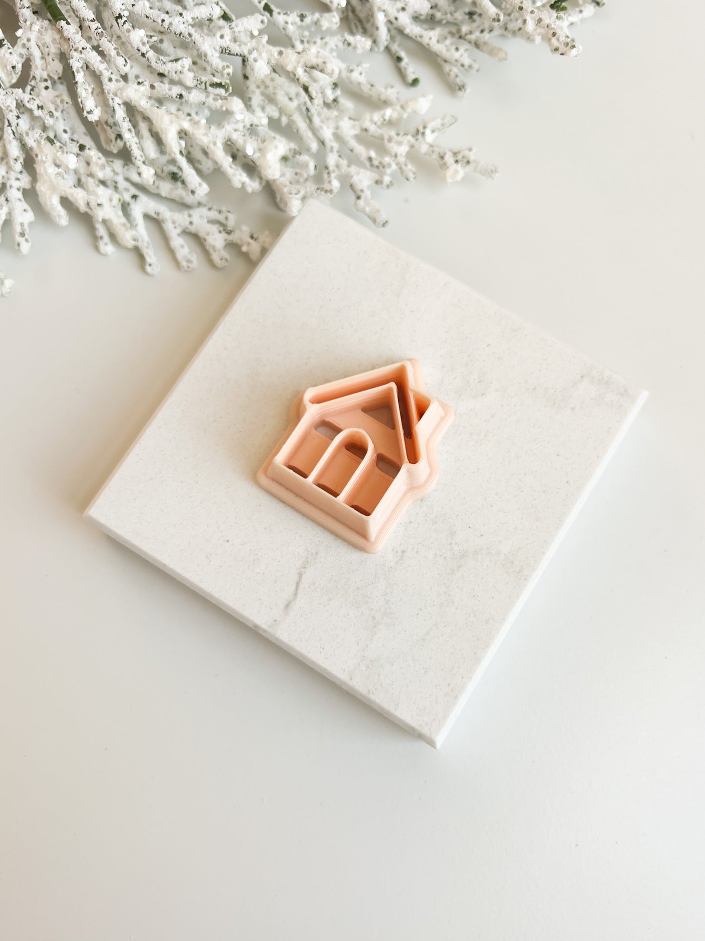 Gingerbread House Clay Cutter | Gingerbread House Polymer Clay Cutter for DIY Christmas Earrings Festive Jewelry Making and Holiday Crafts