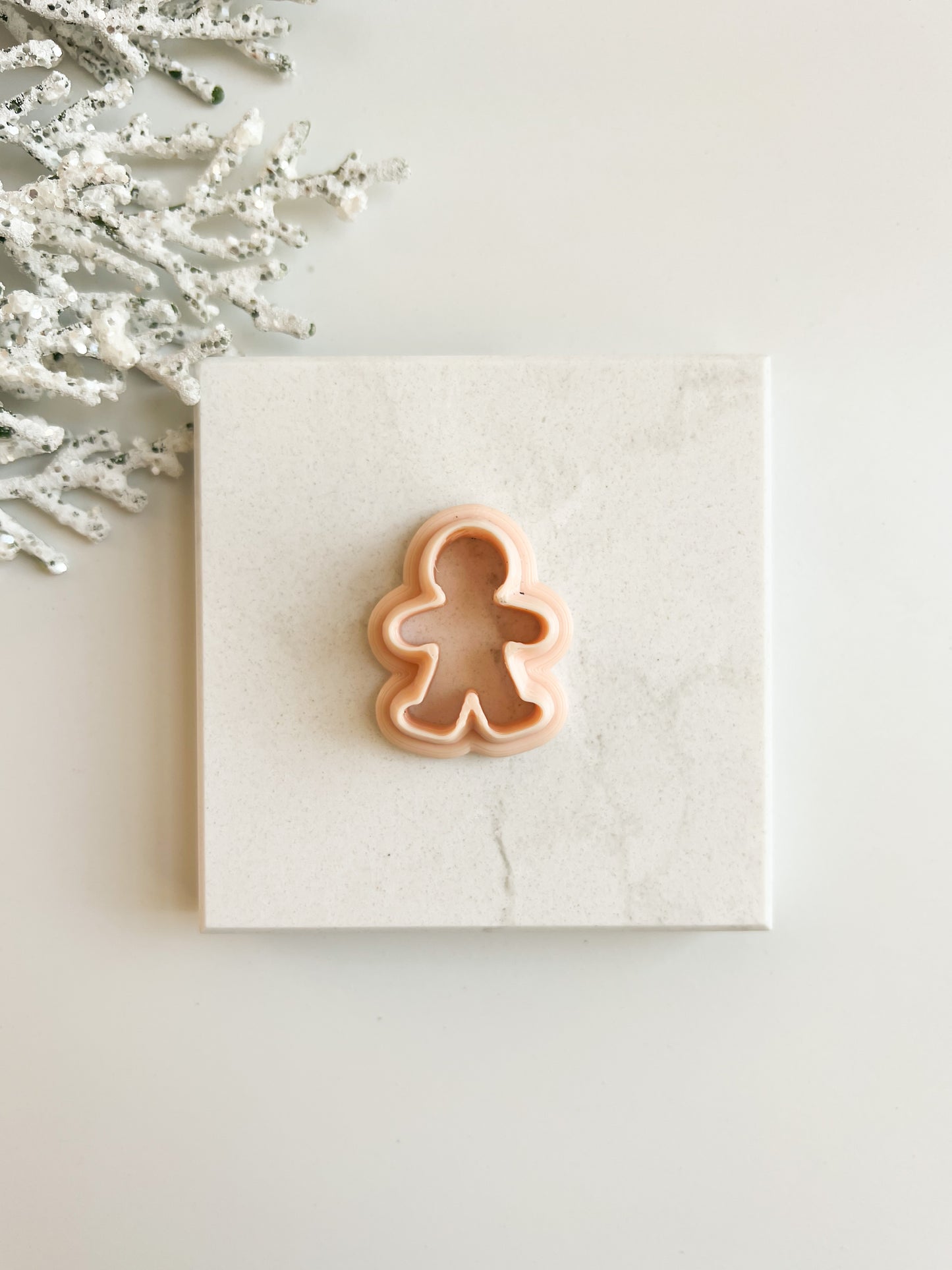 Gingerbread Man Clay Cutter | Gingerbread Man Polymer Clay Cutter for DIY Christmas Earrings Holiday-Themed Jewelry and Gingerbread House Crafts
