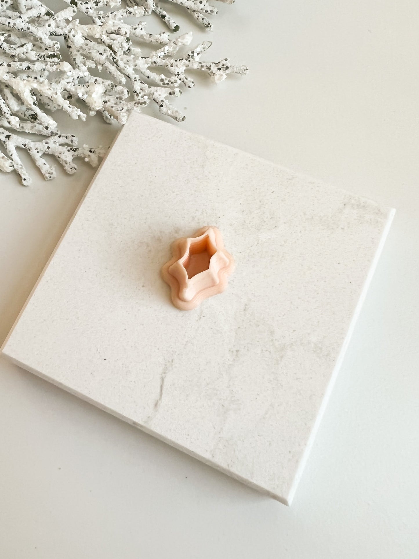Holly Leaf Clay Cutter | Christmas Holly Leaf Polymer Clay Cutter for DIY Holiday Earrings Festive Jewelry Making and Christmas Crafts