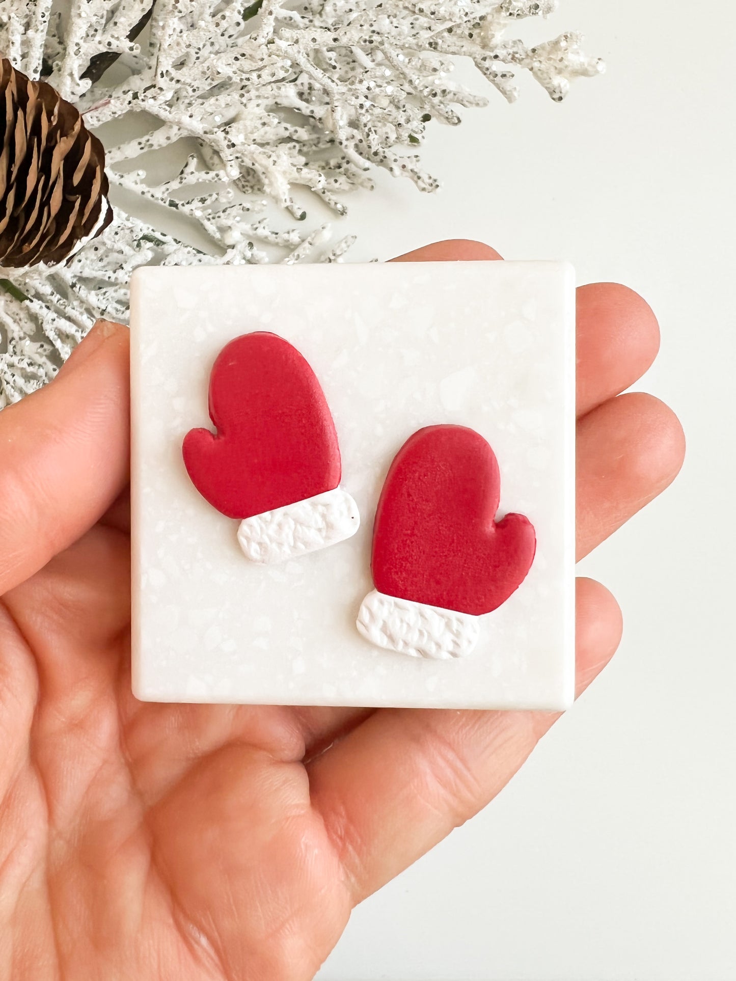 Mitten Clay Cutter Set | Winter Mittens Polymer Clay Cutter for DIY Earrings Christmas Jewelry Making Handmade Clay Craft Supplies