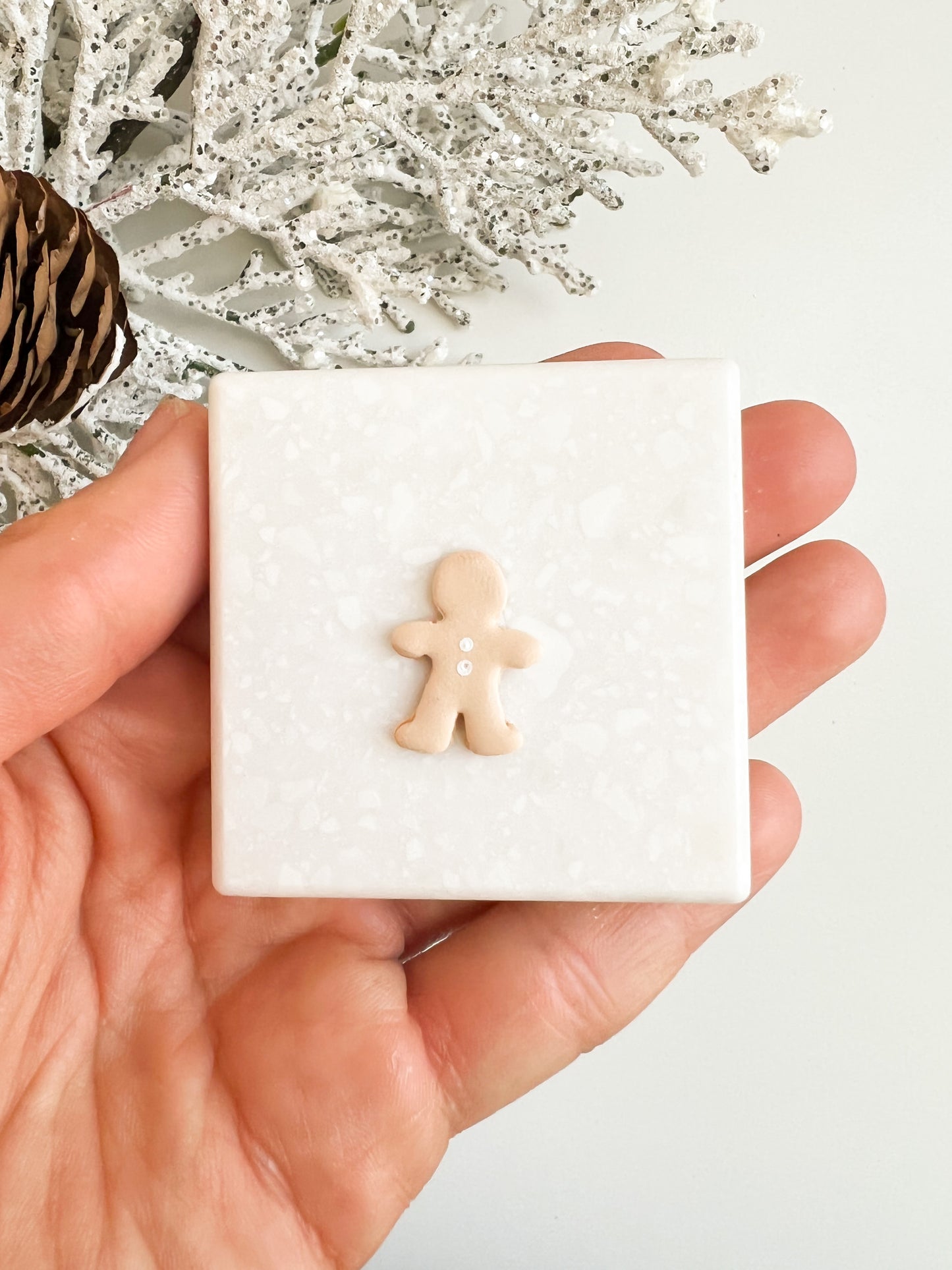 Gingerbread Man Clay Cutter | Gingerbread Man Polymer Clay Cutter for DIY Christmas Earrings Holiday-Themed Jewelry and Gingerbread House Crafts