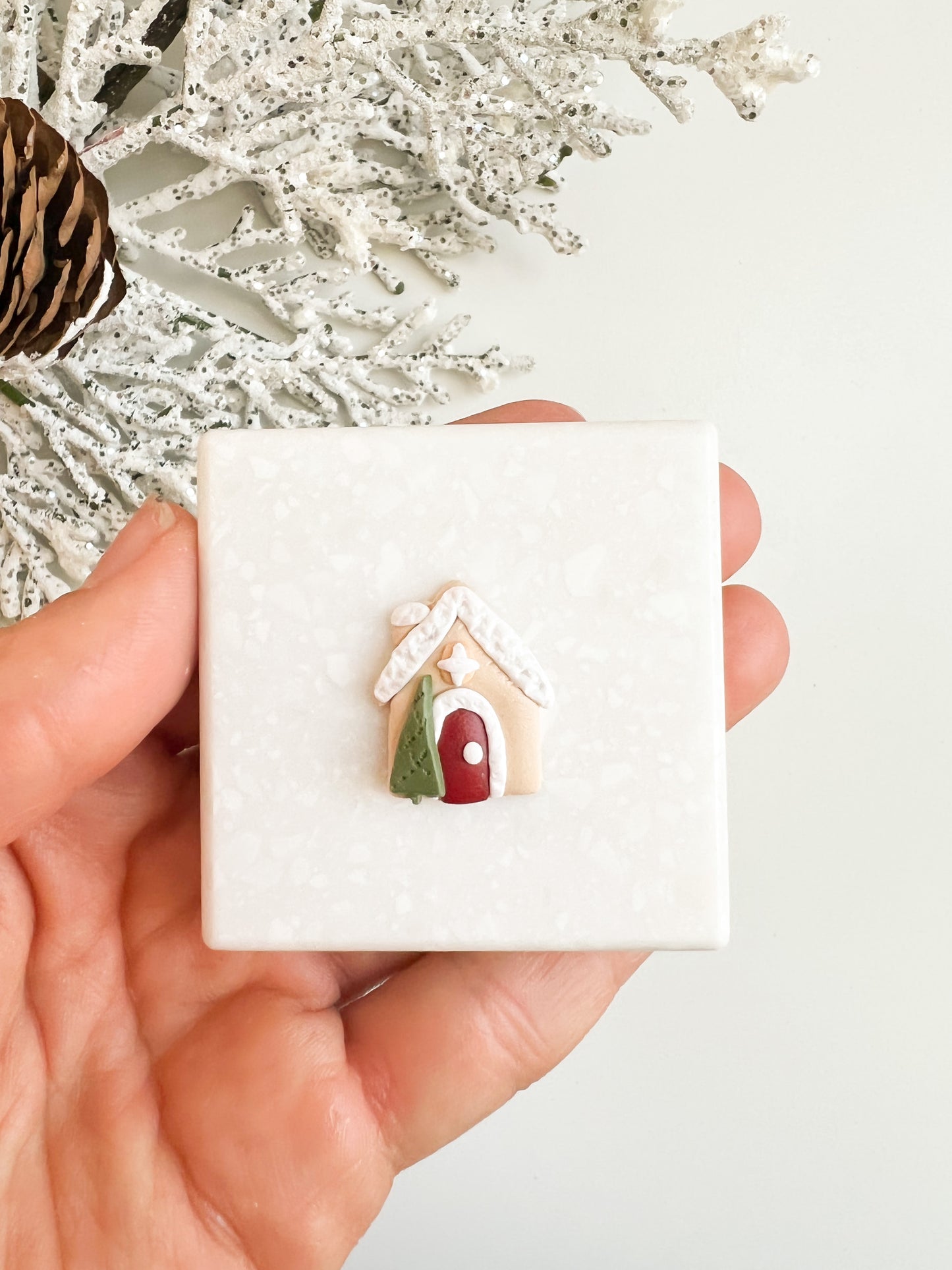 Gingerbread House Clay Cutter | Gingerbread House Polymer Clay Cutter for DIY Christmas Earrings Festive Jewelry Making and Holiday Crafts