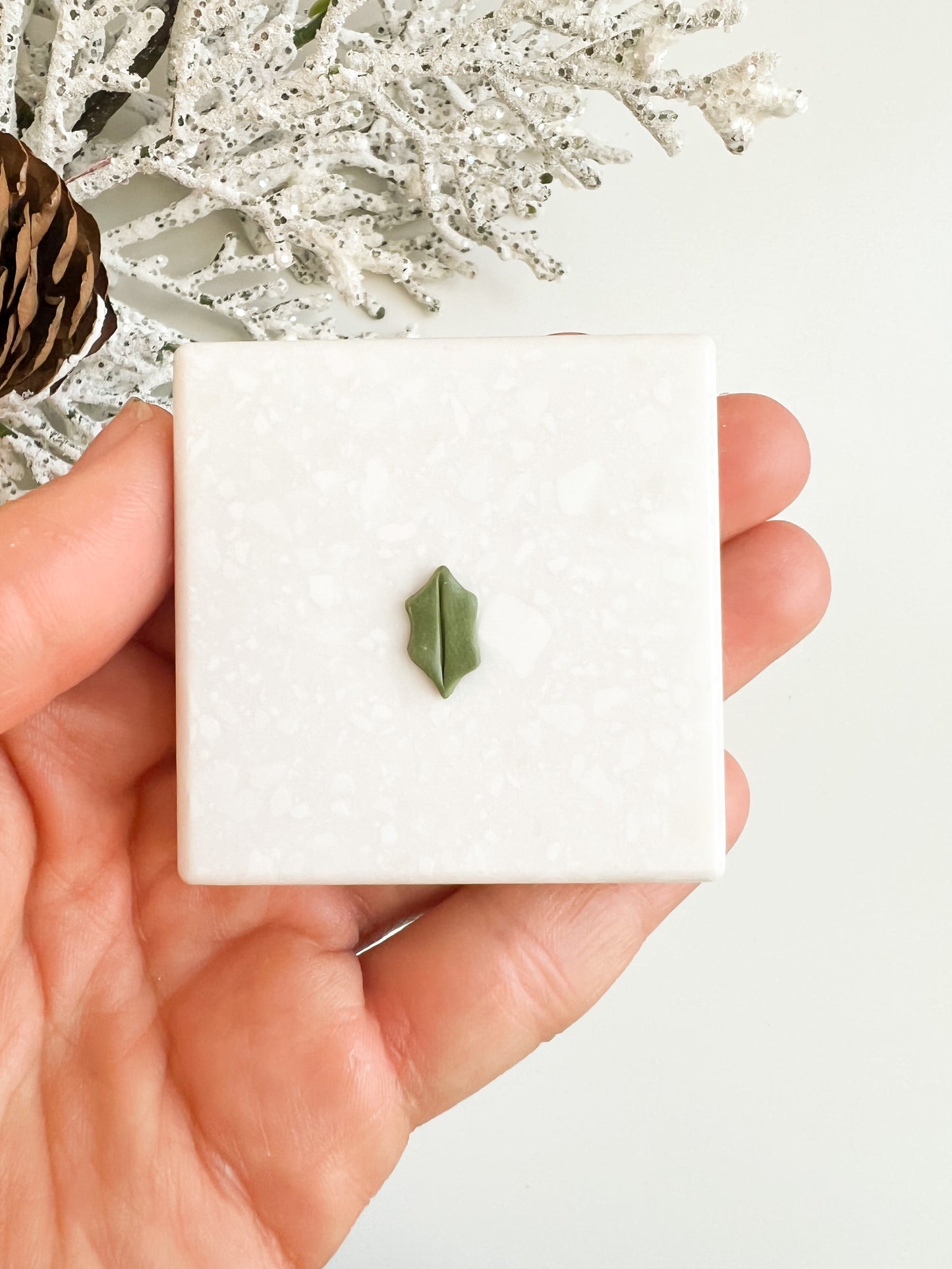 Holly Leaf Clay Cutter | Christmas Holly Leaf Polymer Clay Cutter for DIY Holiday Earrings Festive Jewelry Making and Christmas Crafts